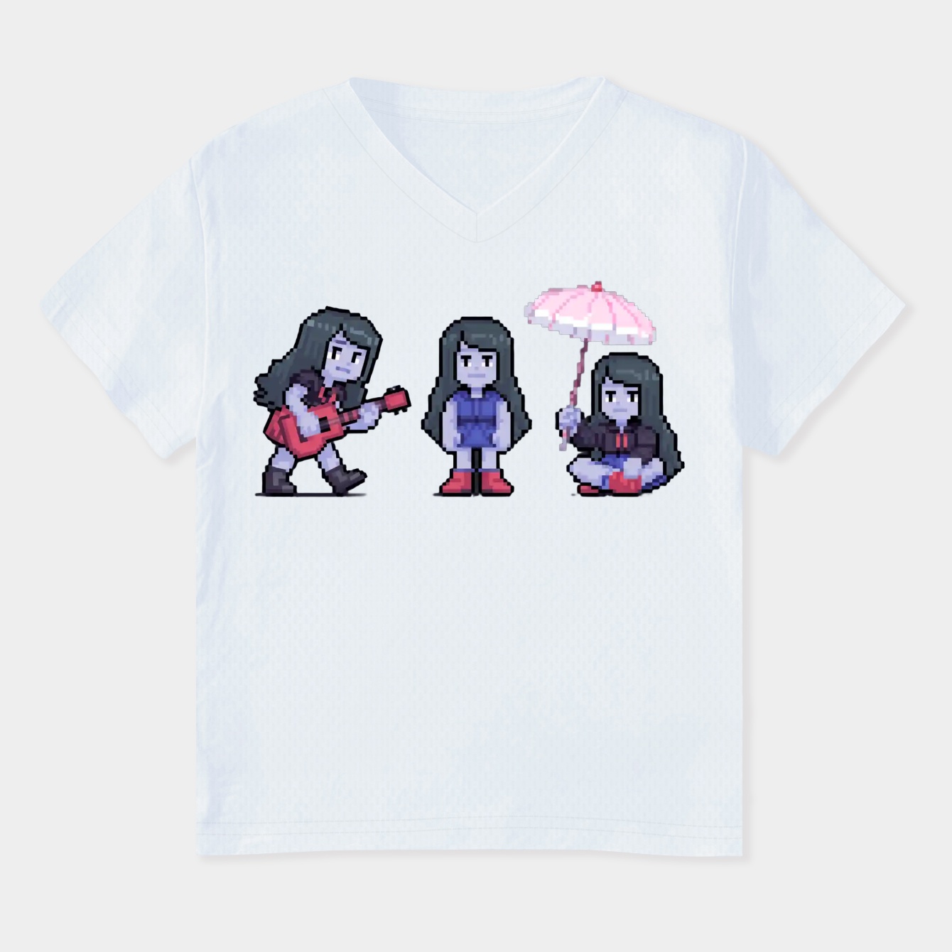 marceline pixel 3 sprites Women's Plus Size V-Neck T-Shirt