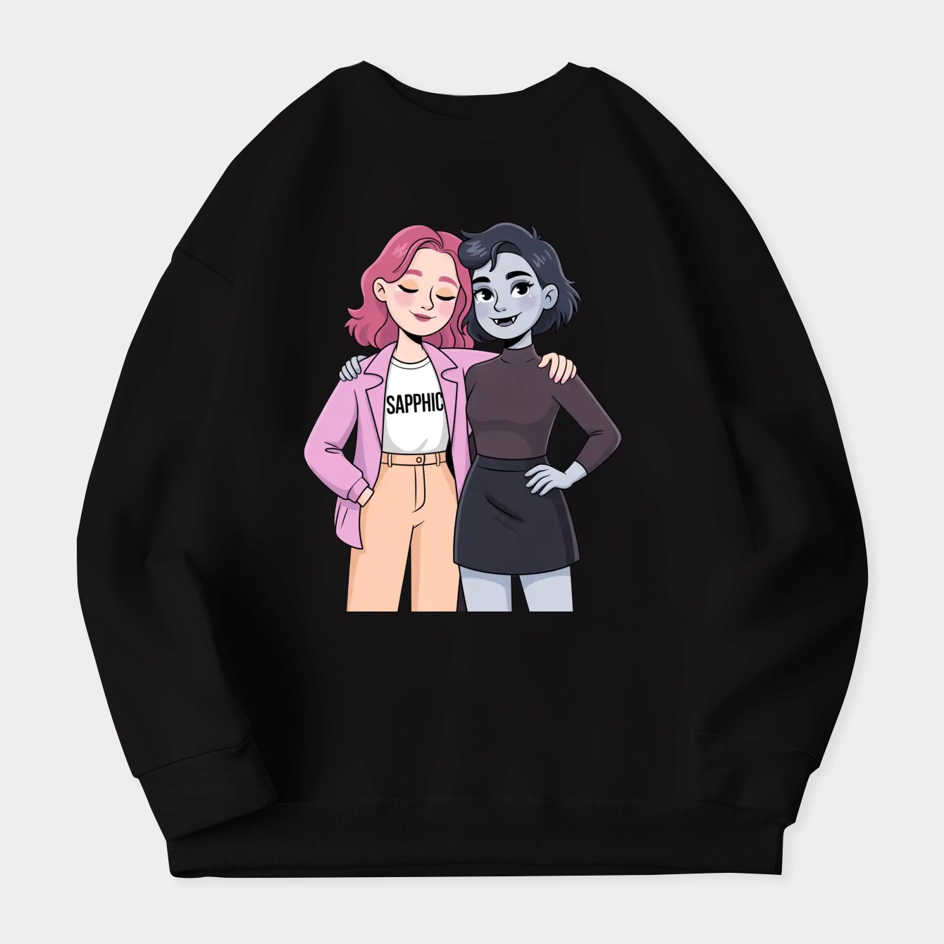 Bubbline Sapphic Women's Plus Size Sweatshirt