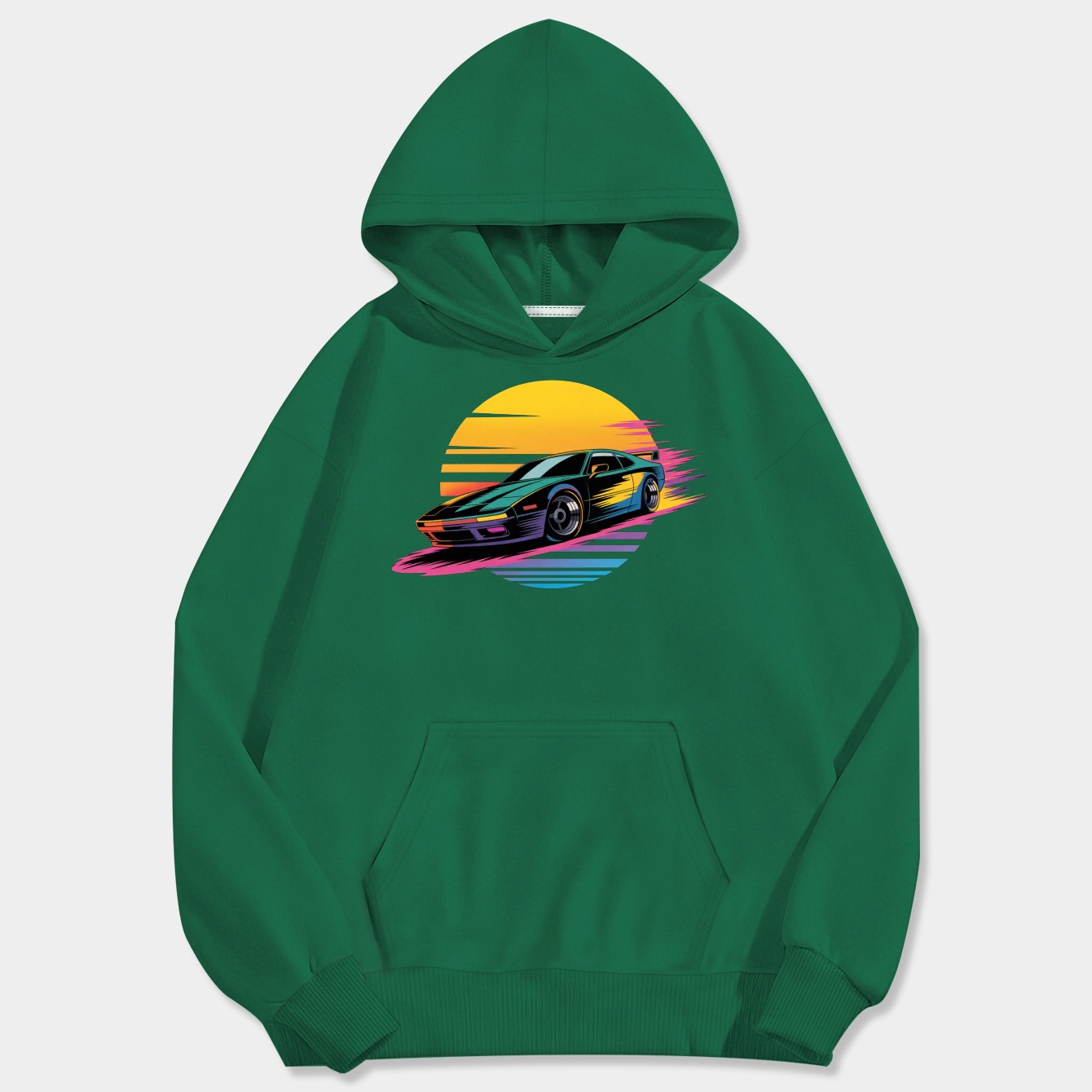 Drifter Sunset Racer Men's Big & Tall Hoodie