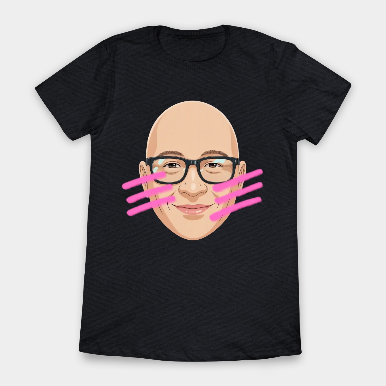 Derek Sama Blush Glasses Women's T-Shirt