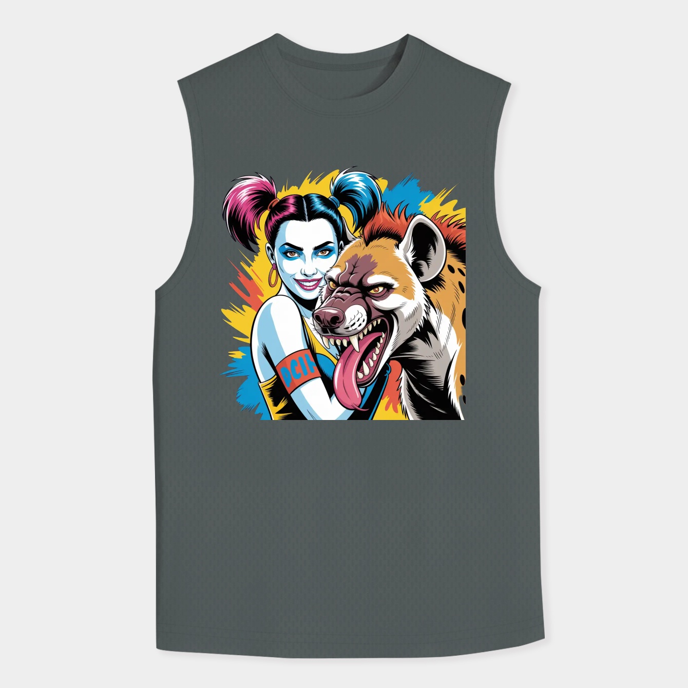 harley quinn with hyena companion