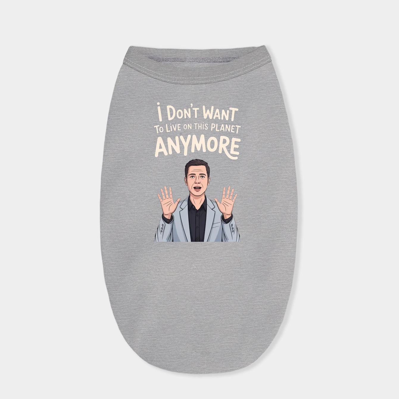 Elon Musk I Don't Want to Live on This Planet Anymore SpaceX Tesla Dog Shirt