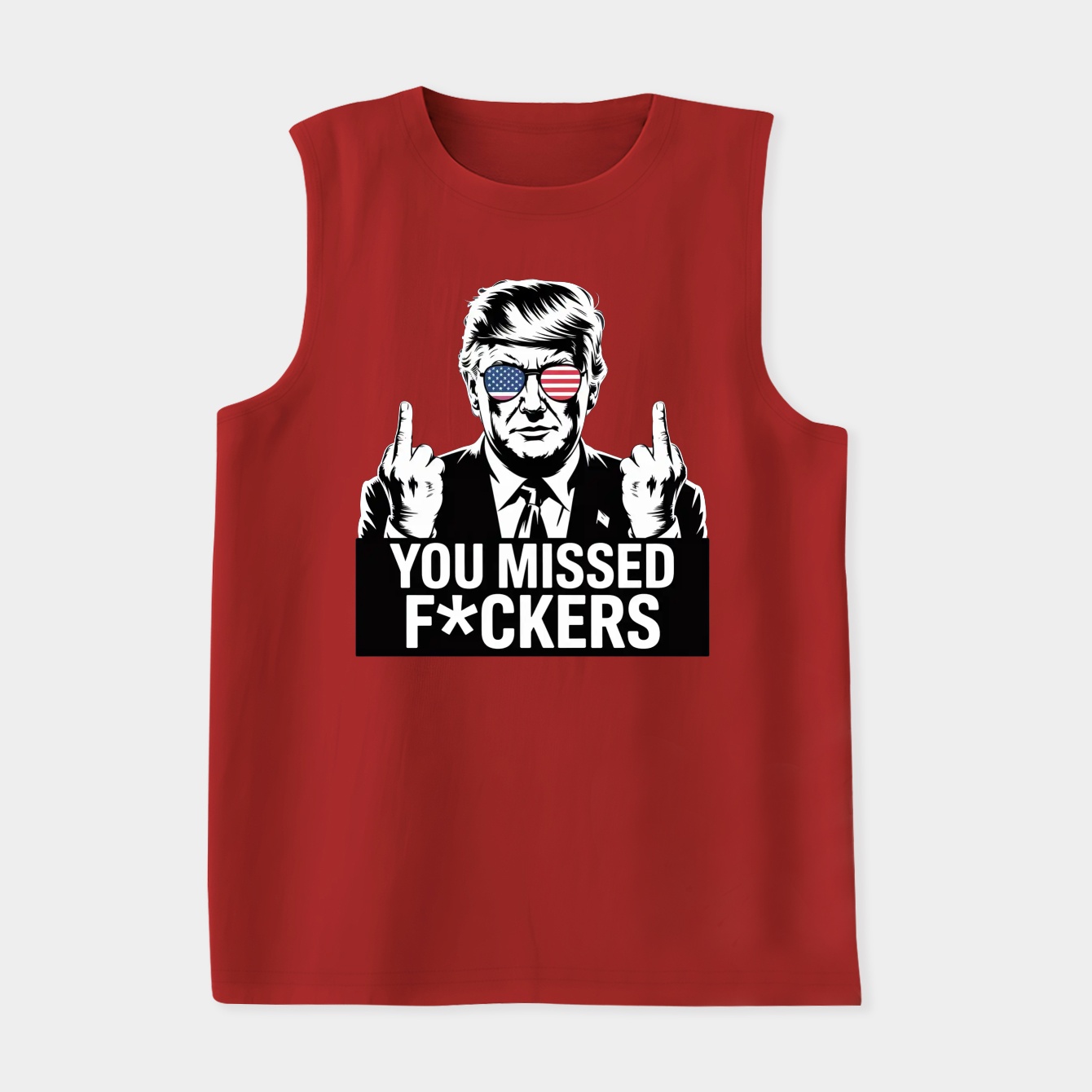 You Missed Fuckers President Donald Trump Women's Soft Tank Top