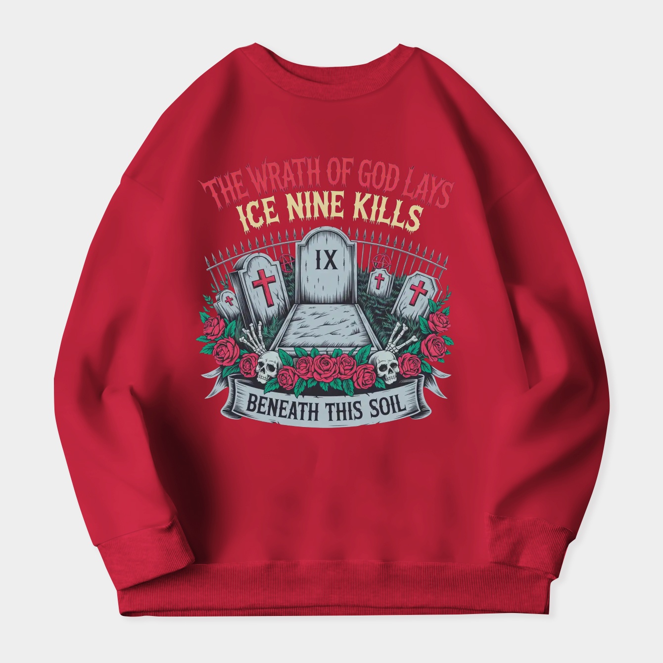 Ice Nine Kills Wrath Of God Women's Crewneck Sweatshirt