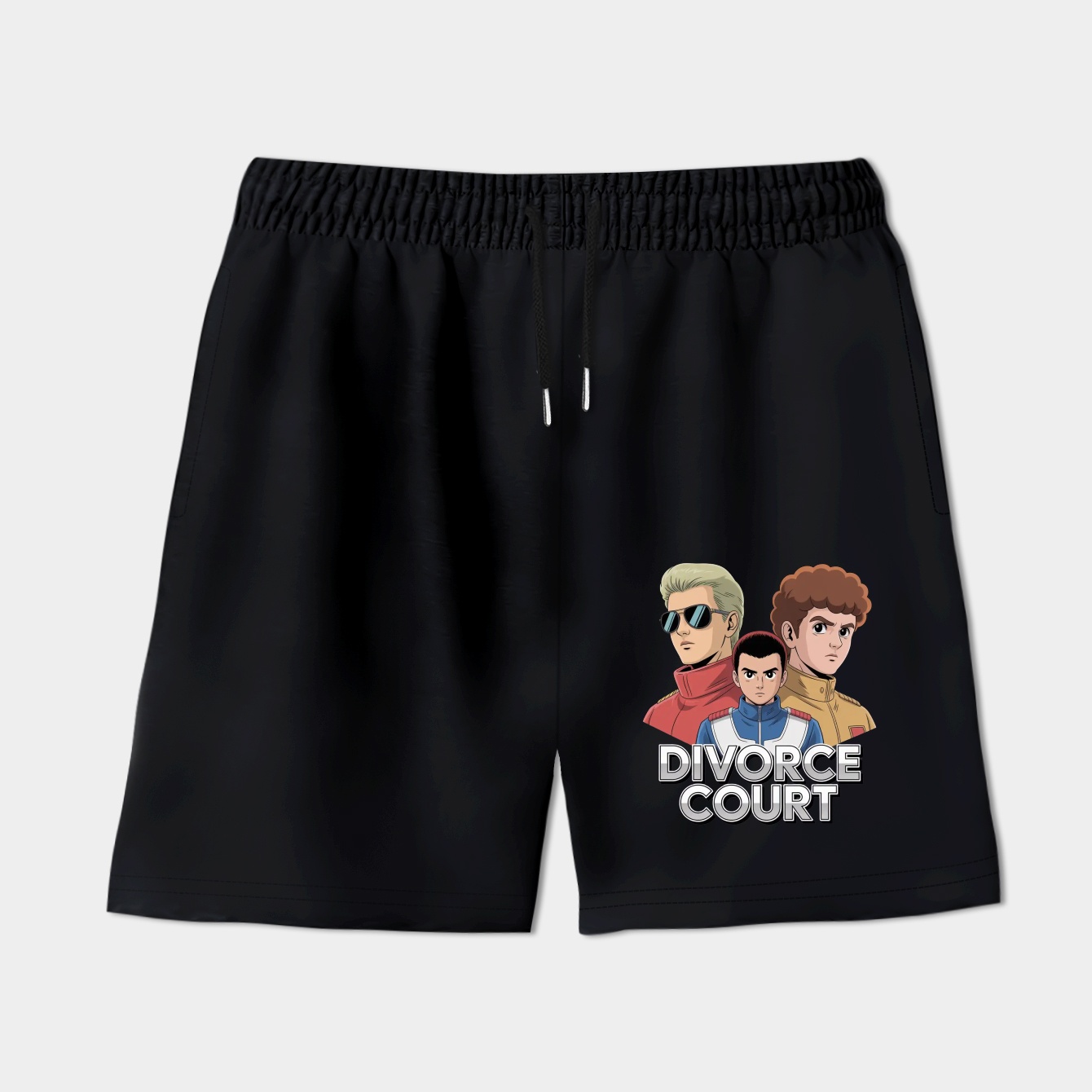 Zeta Gundam Quattro Amuro Kamille Divorce Court Yaoi Print Women's Shorts