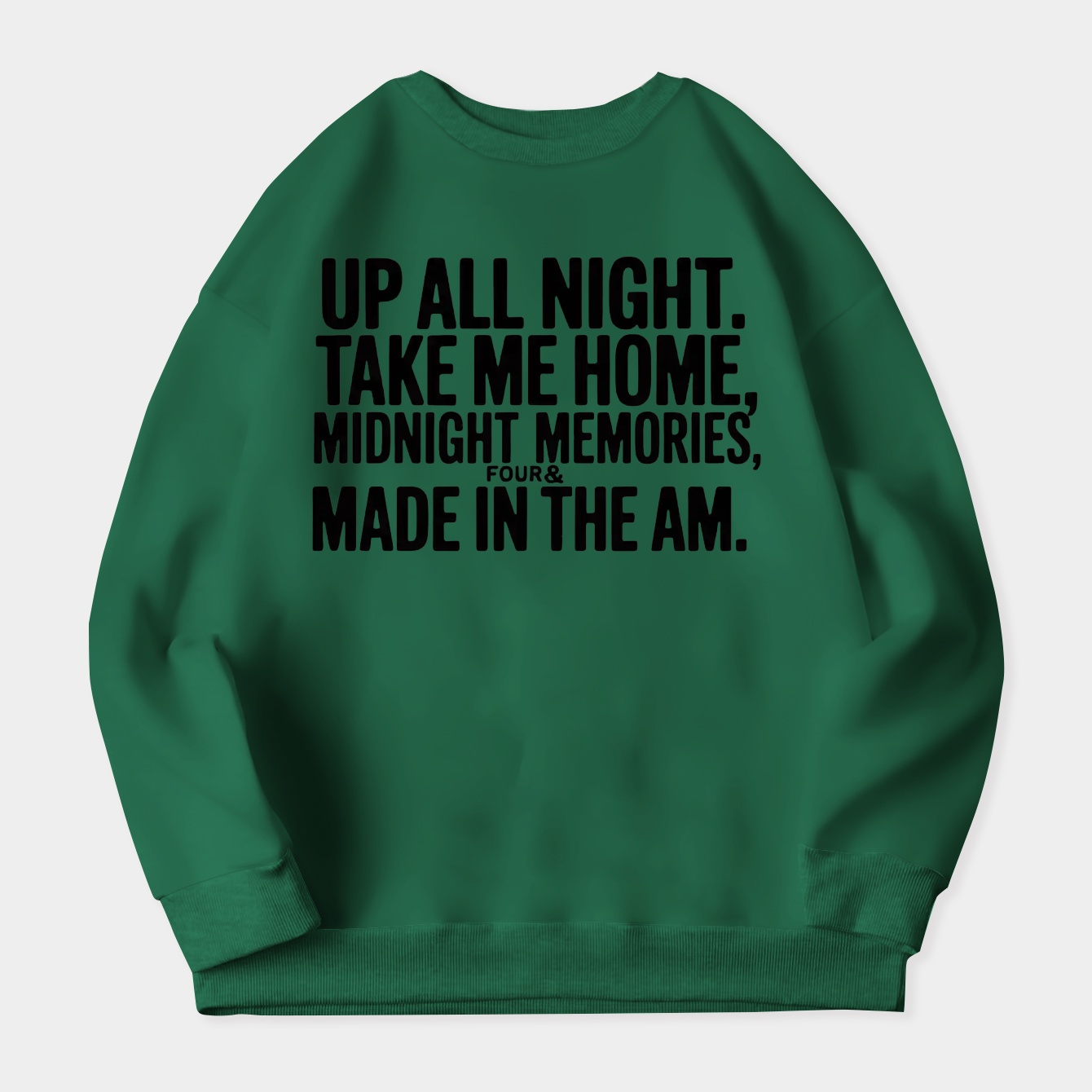 One Direction albums Women's Crewneck Sweatshirt