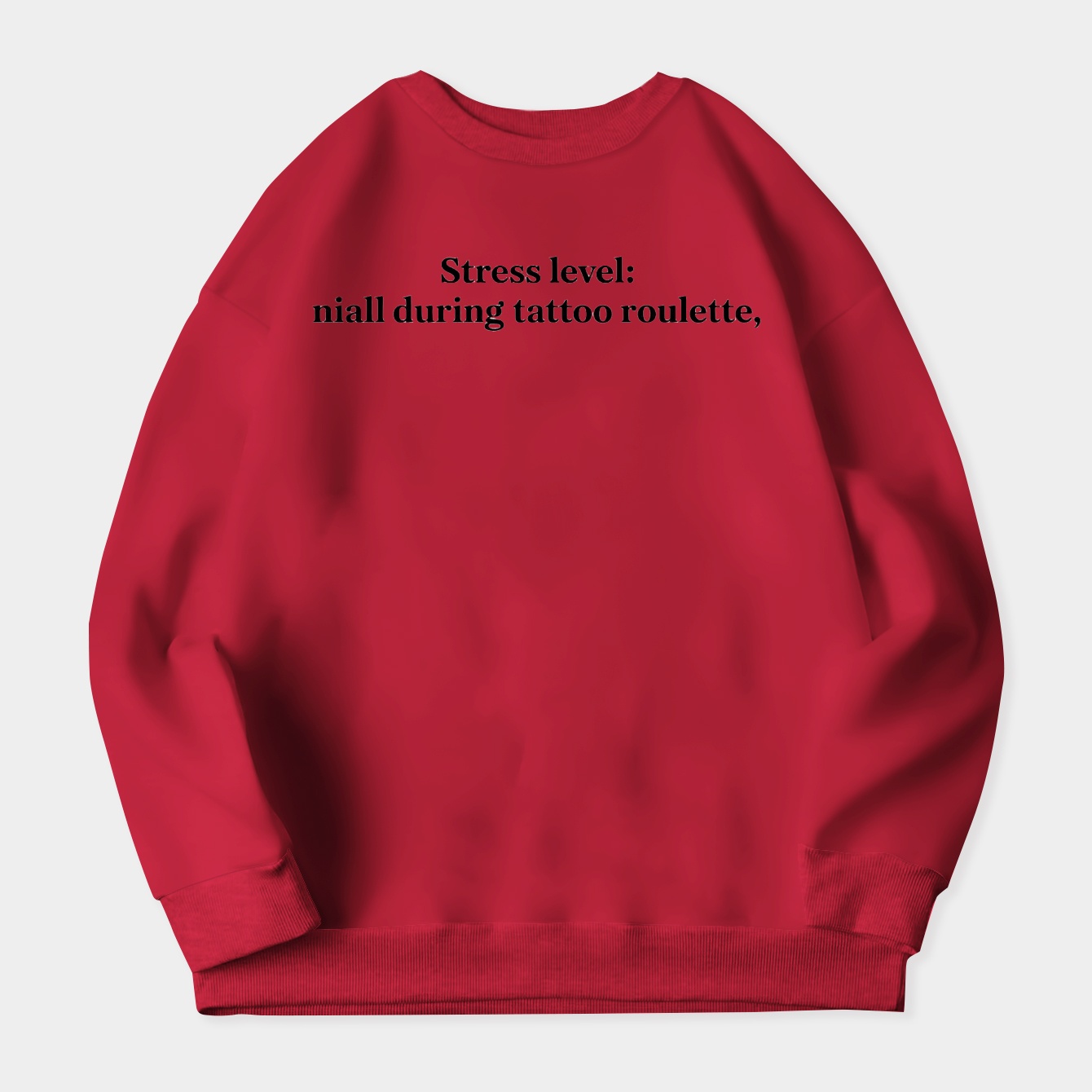 Niall Horan tattoo roulette Women's Crewneck Sweatshirt