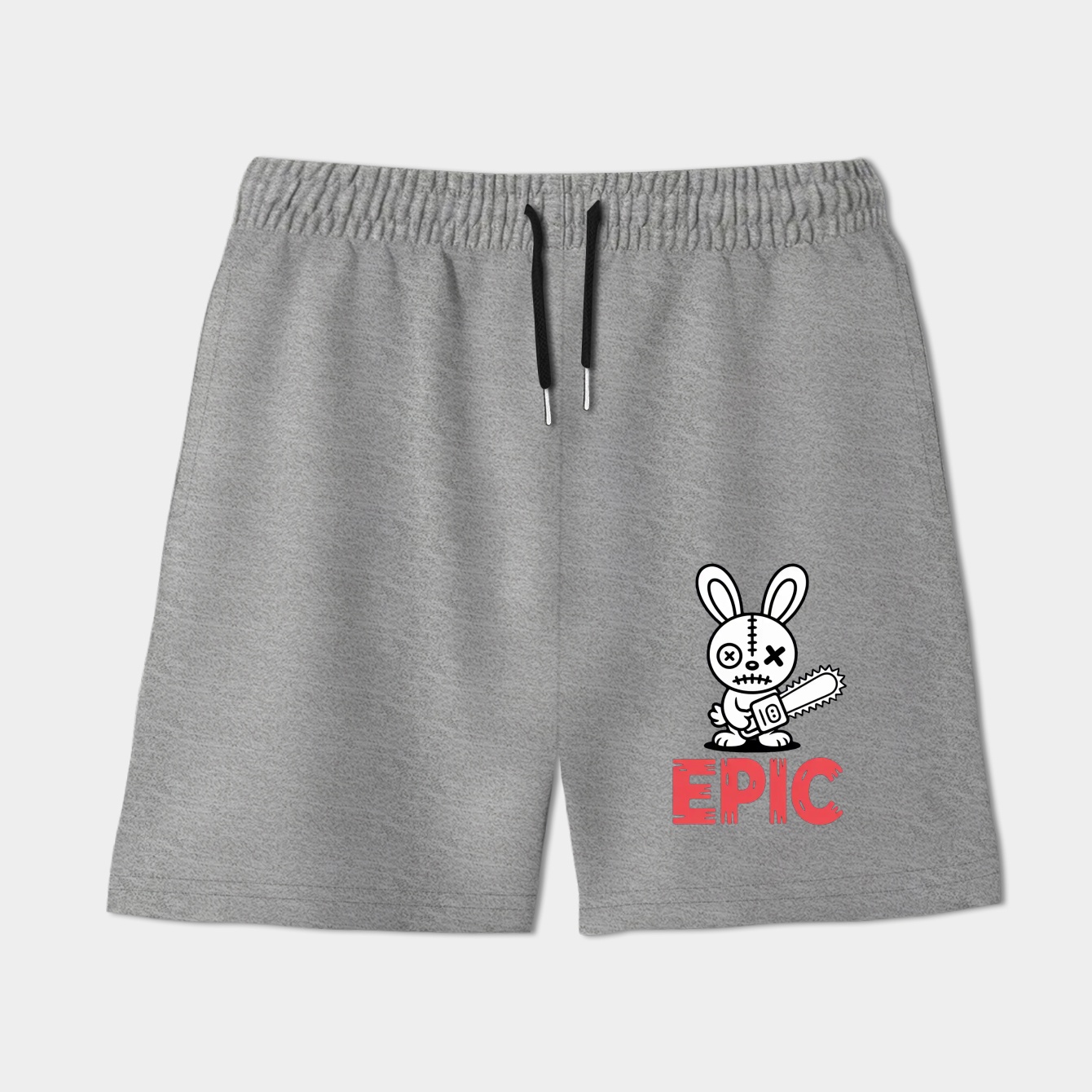 Epic Grumpy Voodoo Bunny Cute Monster Women's Shorts