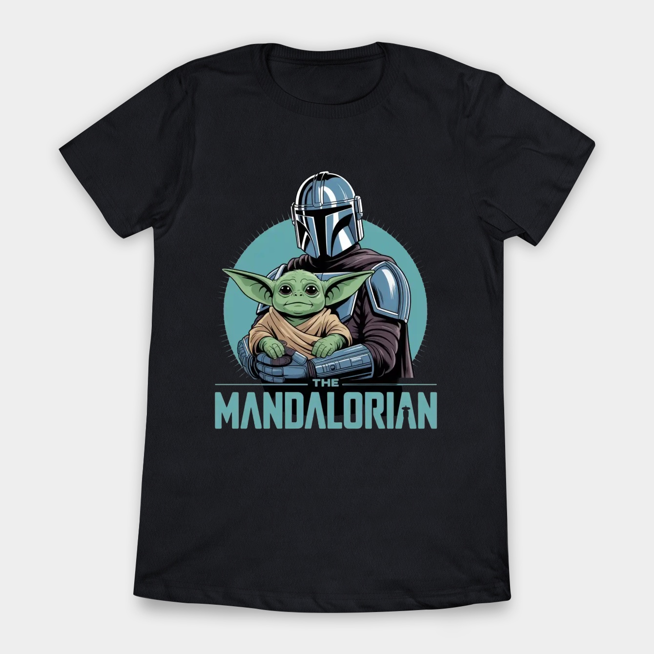 Star Wars The Mandalorian Mando And The Child Epic Women's T-Shirt