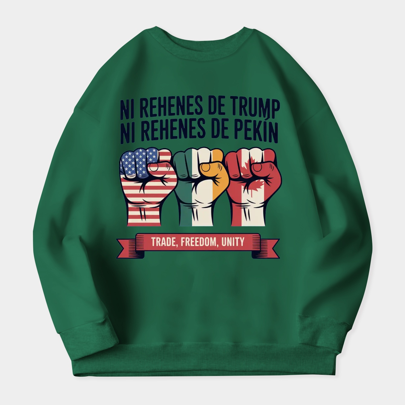 North America Trade Freedom Unity Women's Crewneck Sweatshirt