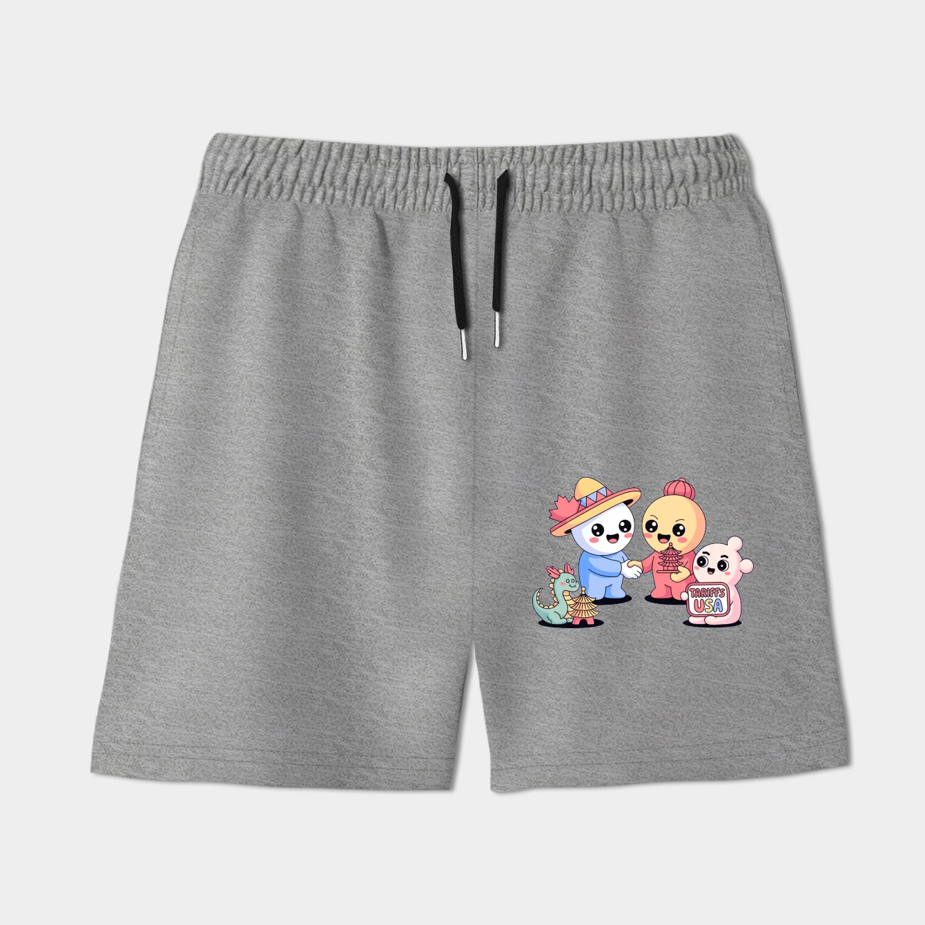 Kawaii Trade Friends and Tariffs Women's Shorts
