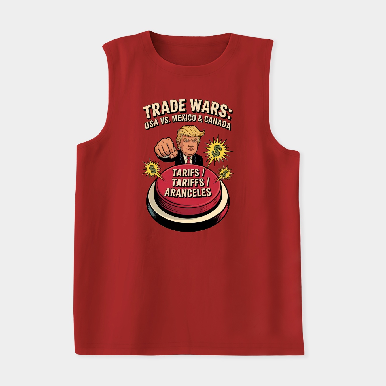 Trade Wars: Trump Hits Tariffs Women's Soft Tank Top