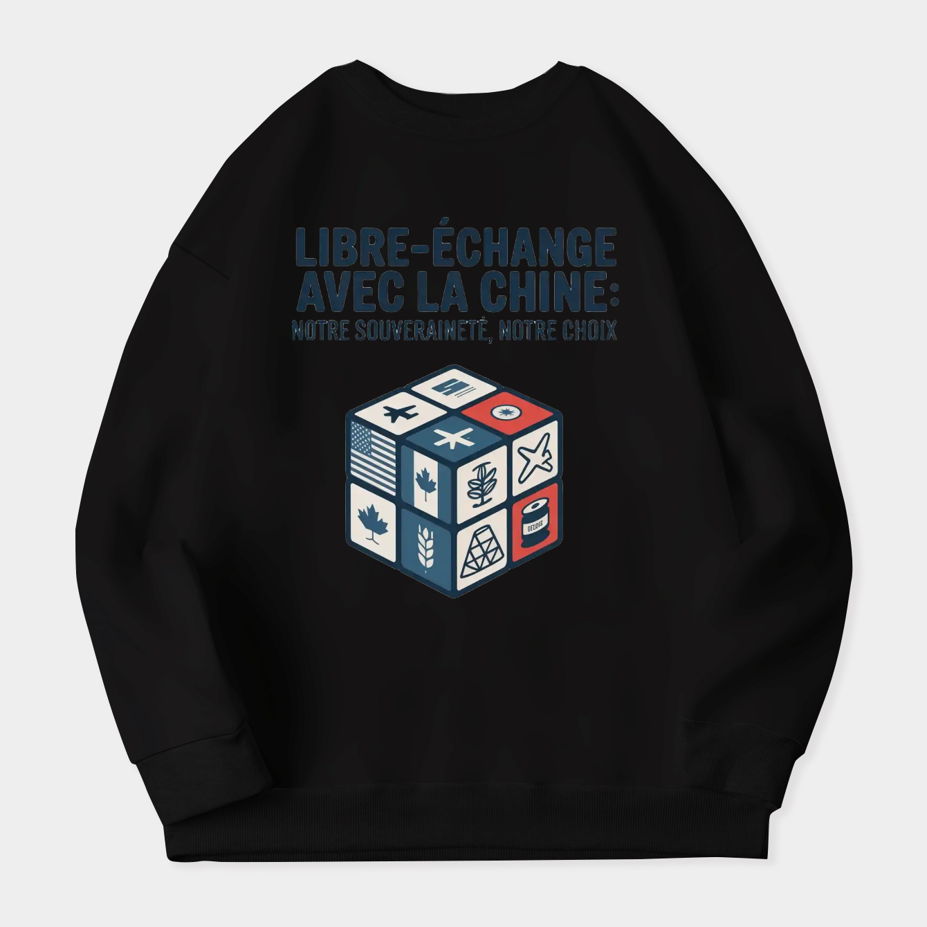North America Trade Sovereignty Cube Women's Crewneck Sweatshirt