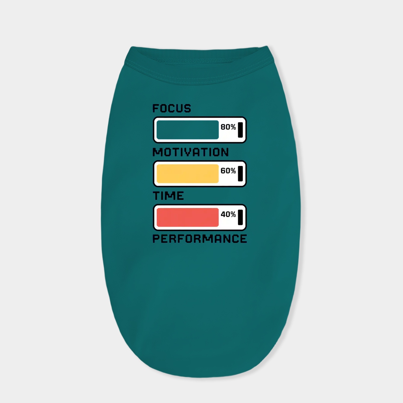 Productivity Status Bars Levels Dog Shirt