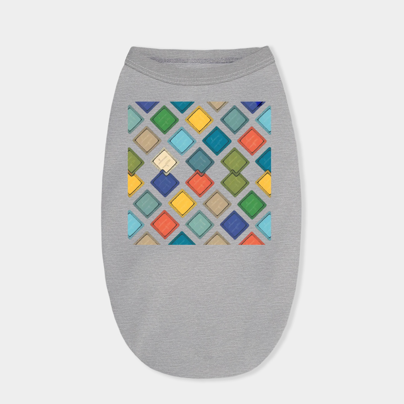 Textured patches multicolored strokes shapes Dog Shirt