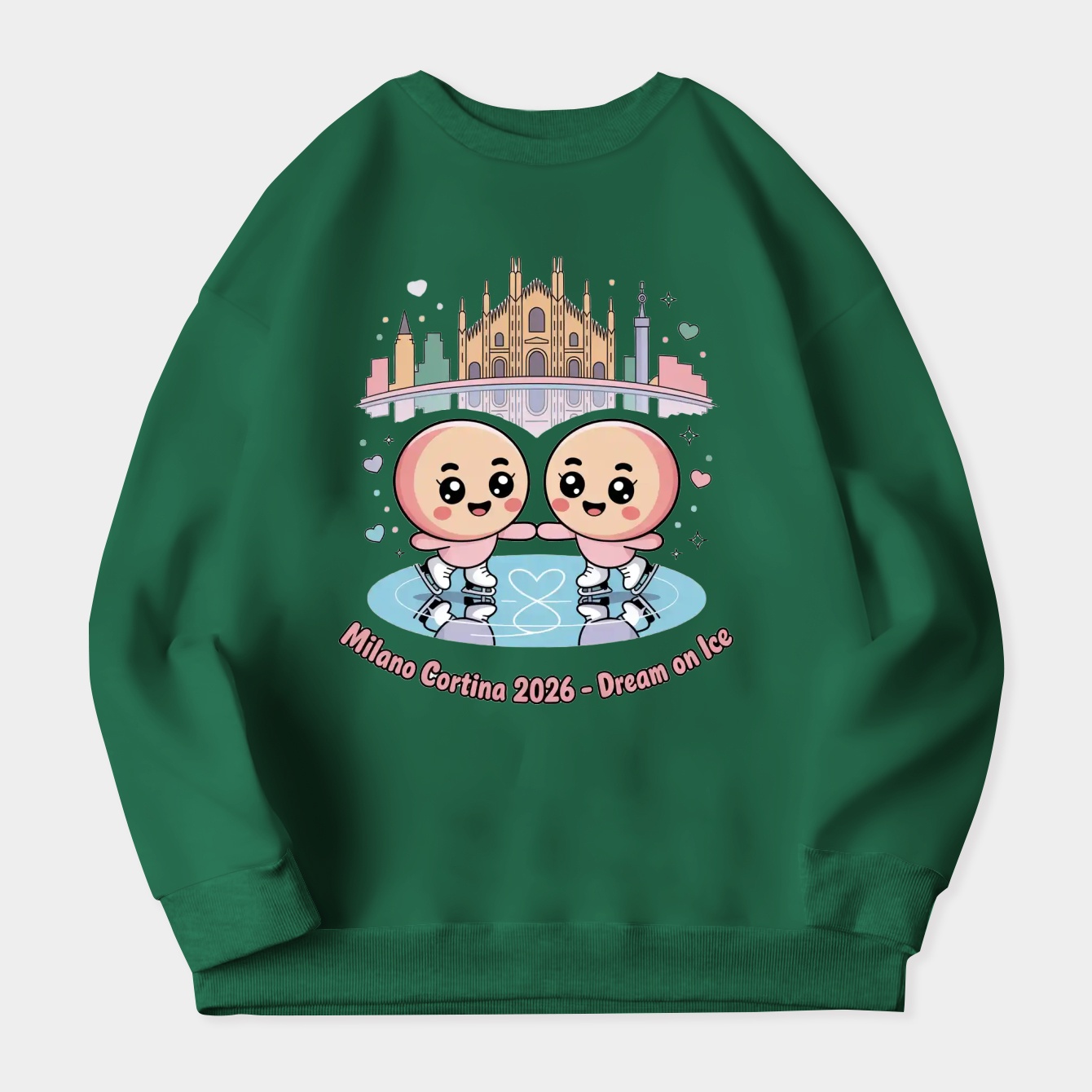 Kawaii Milano Cortina Dream on Ice Women's Crewneck Sweatshirt