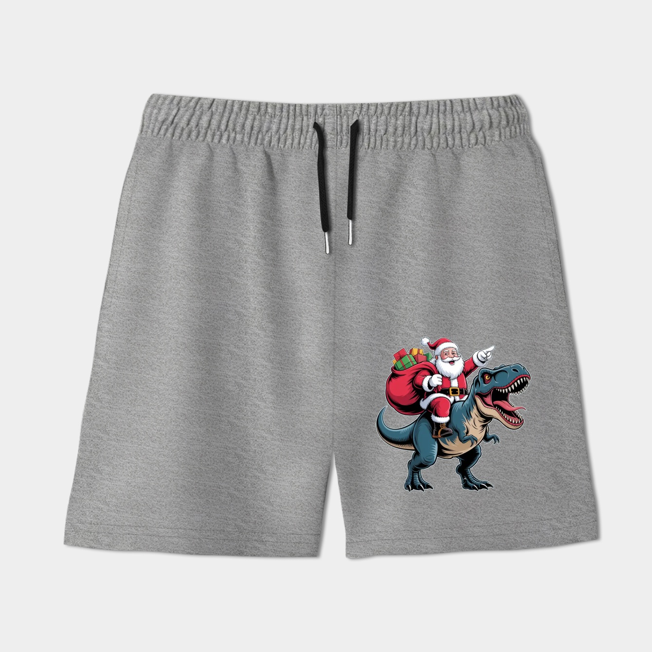 Santa Riding Dinosaur T rex Christmas Gifts X-mas Kids Boys Girls Man Women Women's Shorts