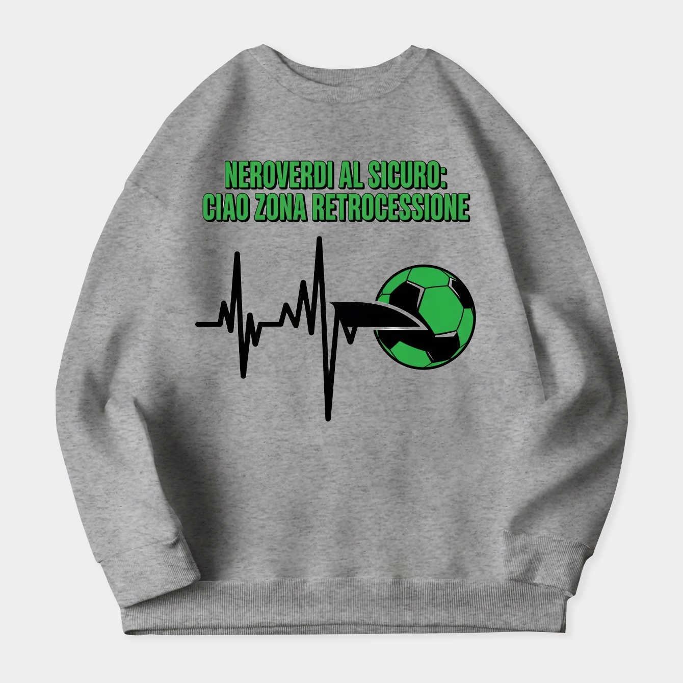 Neroverdi Heartbeat of Survival Women's Crewneck Sweatshirt