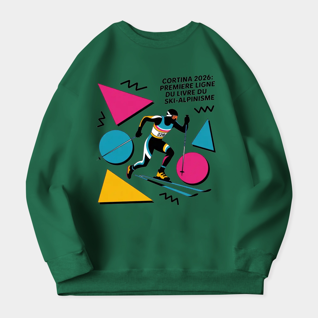 Cortina 2026 Ski Mountaineer Sprint Women's Crewneck Sweatshirt