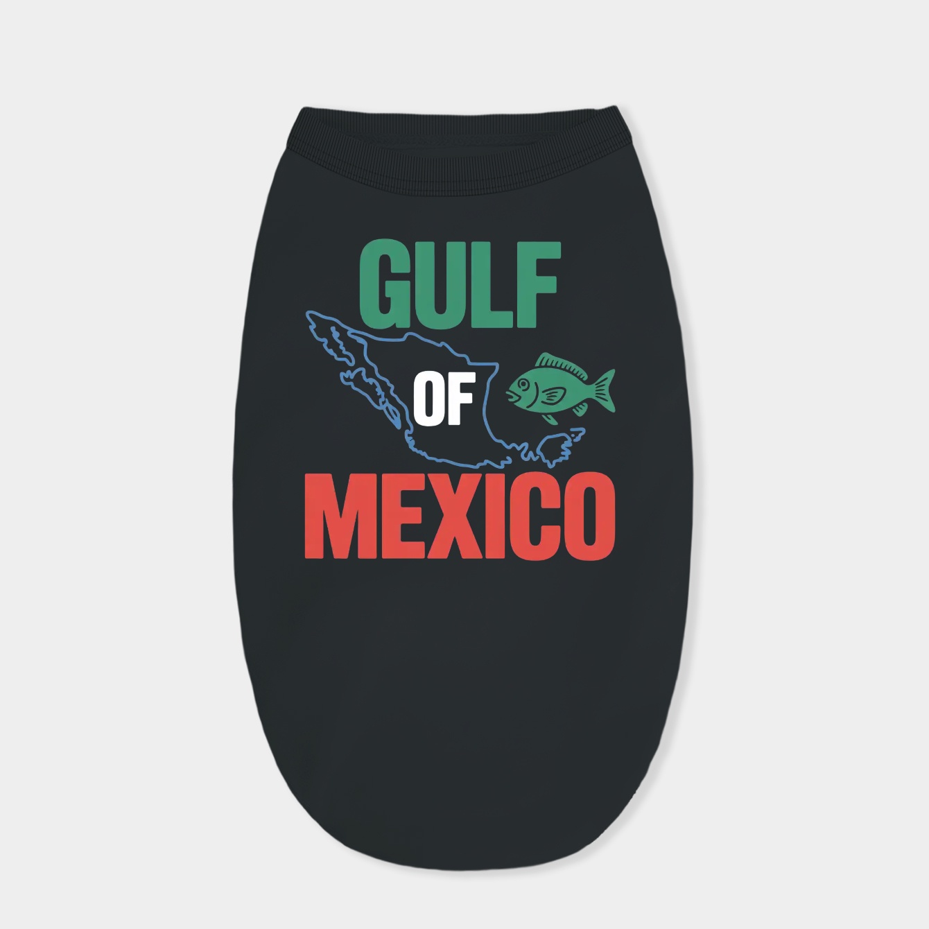 Gulf of Mexico Map Art – Bold Coastal Vibes for Travelers & Dreamers Dog Shirt