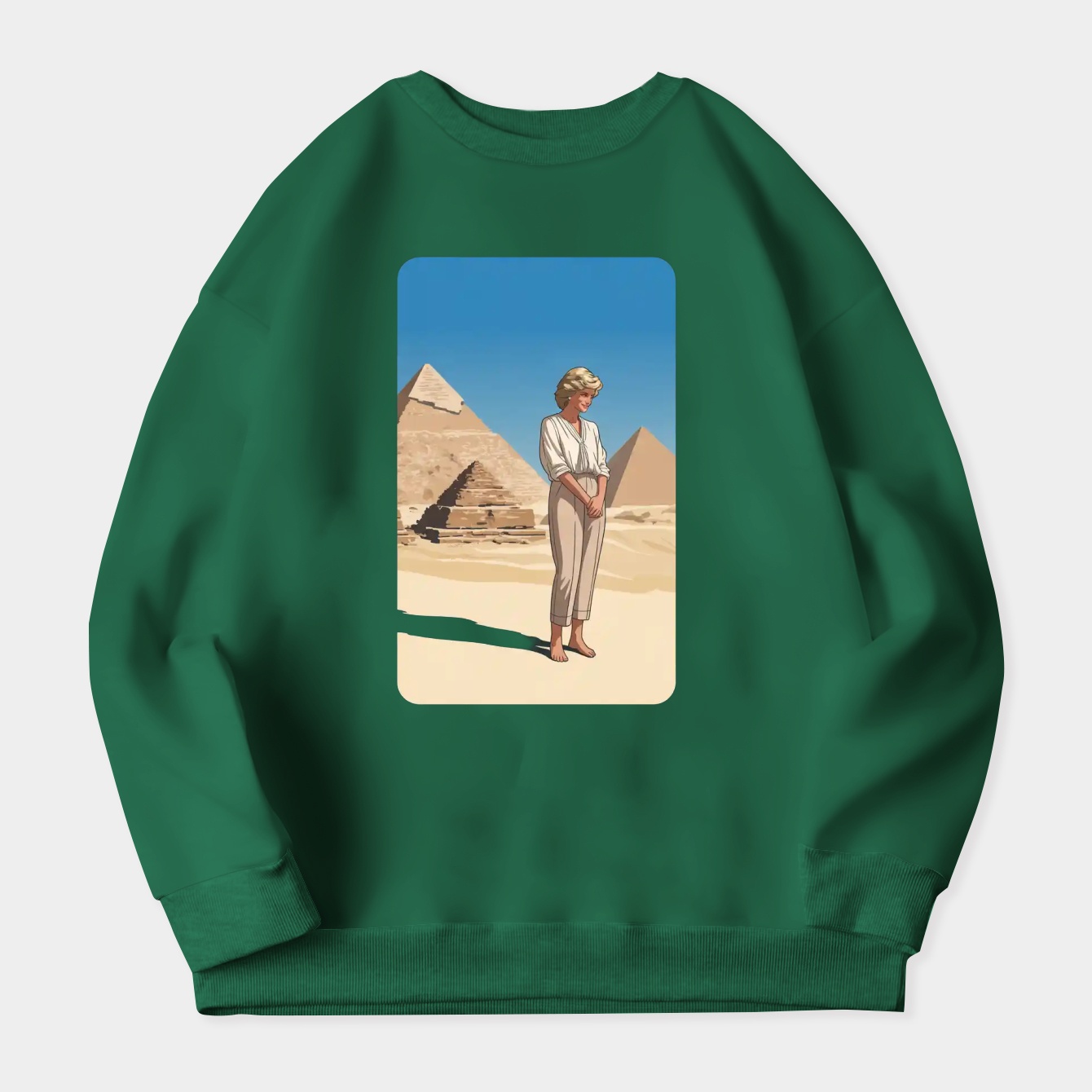 Princess Diana Egypt 1992 Relaxed Fit Women's Crewneck Sweatshirt