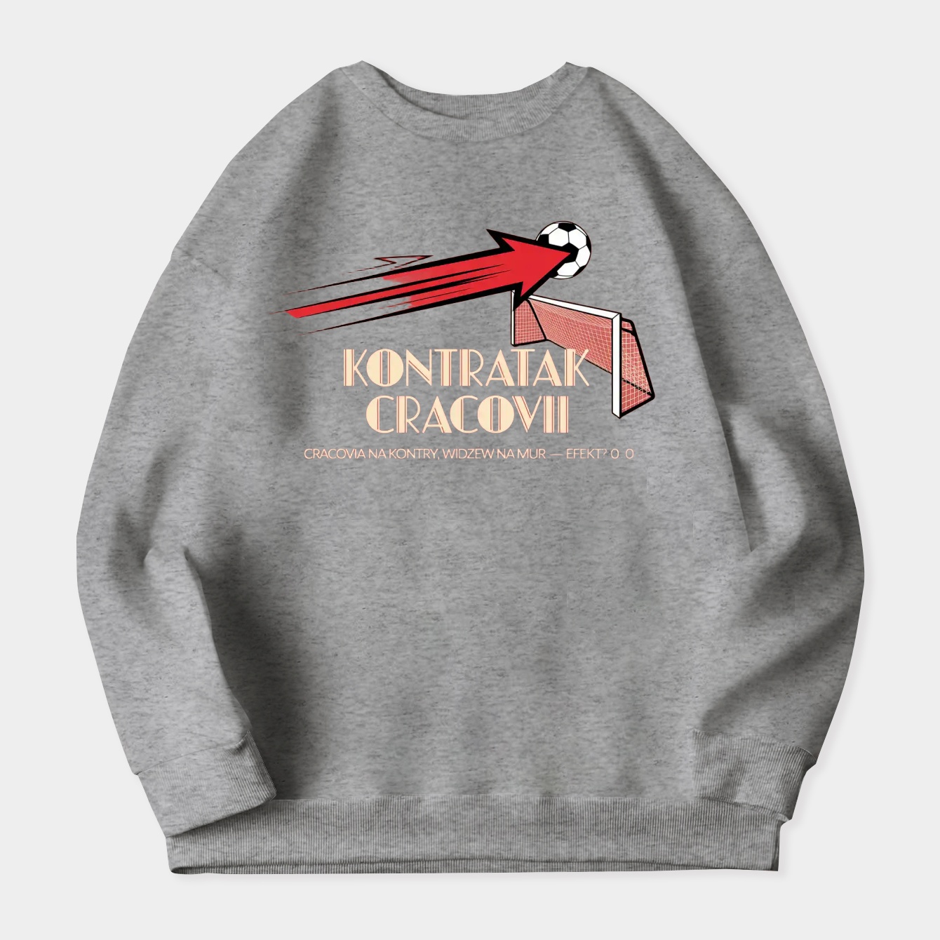 Kontratak Cracovii Football Charge Women's Crewneck Sweatshirt