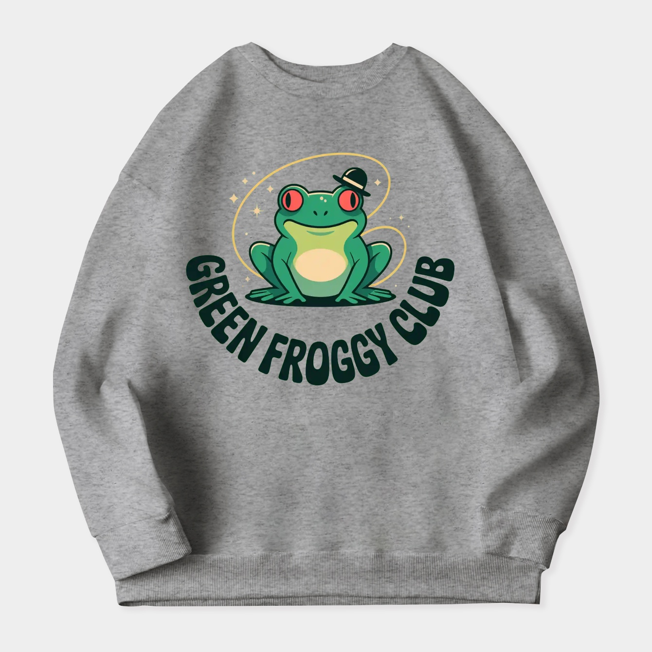 Green Froggy Club! - Pink Pony Club Parody Women's Crewneck Sweatshirt