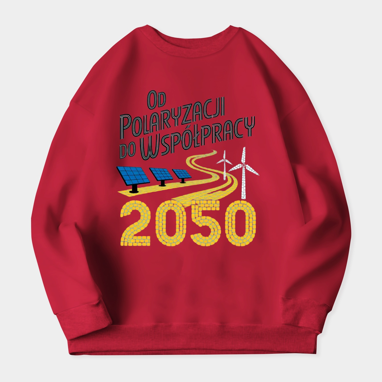 From Polarization to Cooperation 2050 Women's Crewneck Sweatshirt