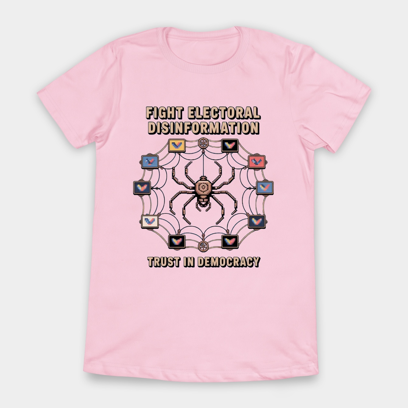 Fight Electoral Disinformation Web Women's T-Shirt