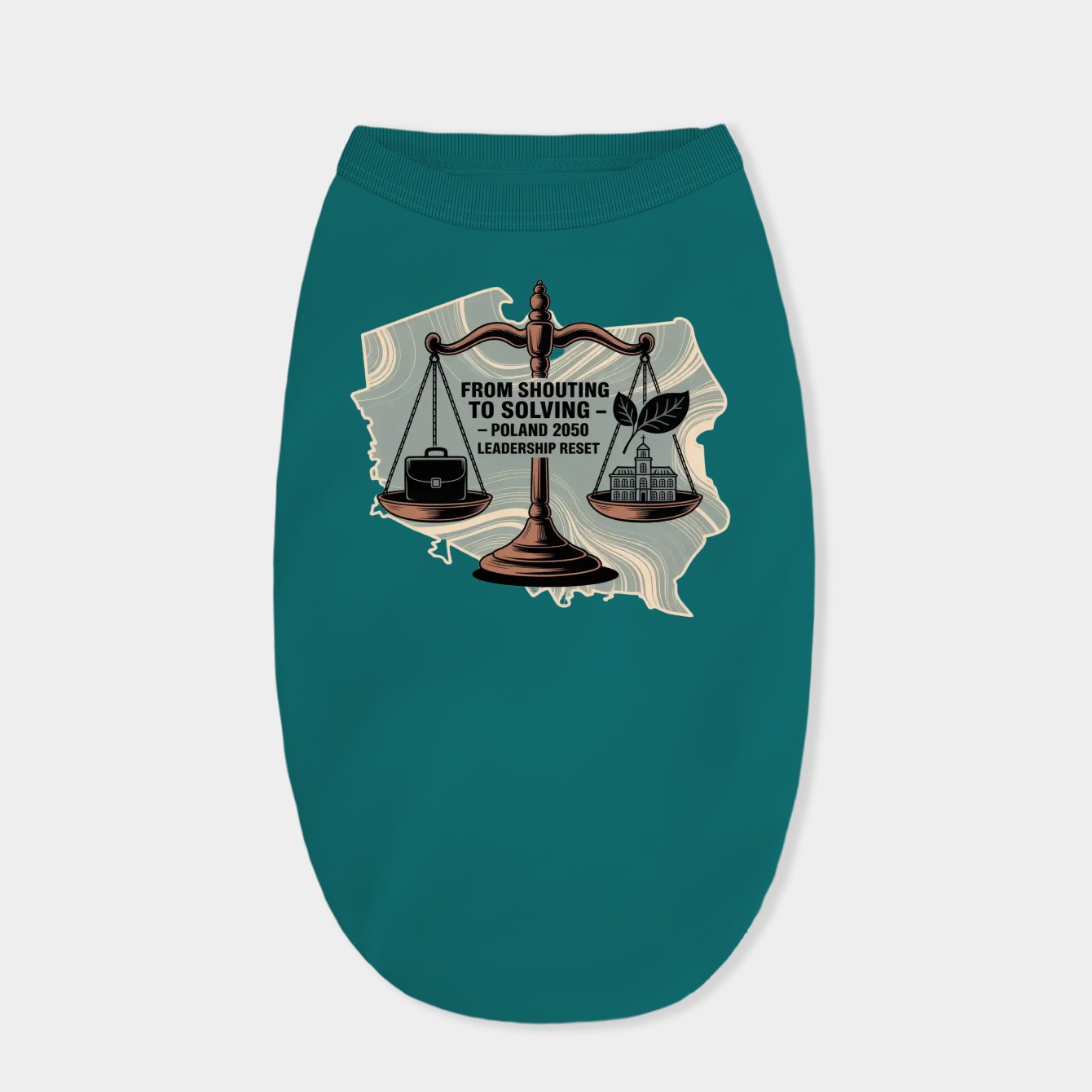 Poland 2050 Leadership Balance Dog Shirt