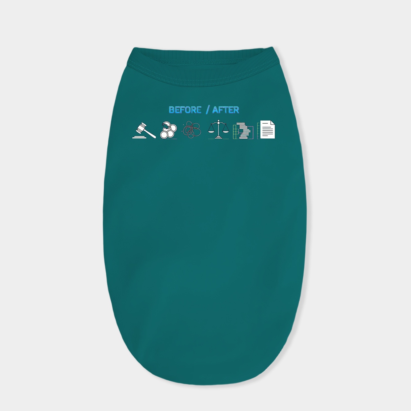 Before and After Order Shift Dog Shirt