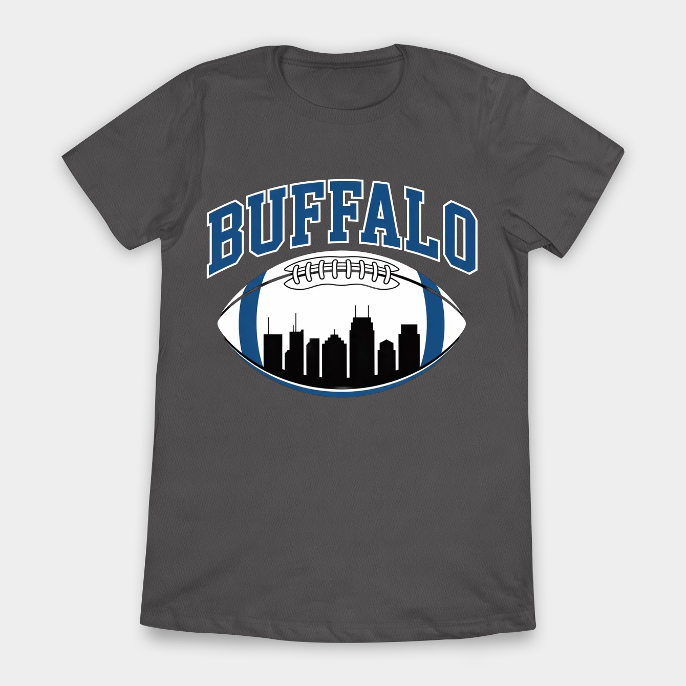 Vintage Buffalo Football Skyline New York Ny Sport Women's T-Shirt