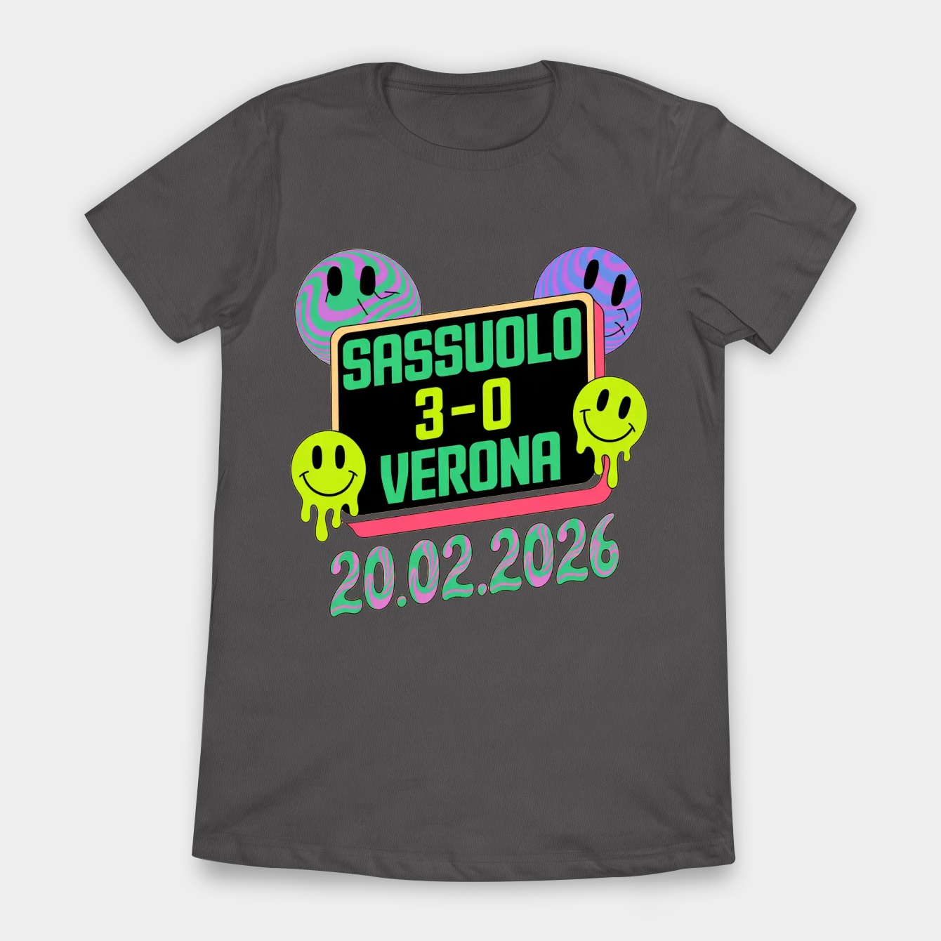 Sassuolo 3–0 Verona Neon Trip Women's T-Shirt