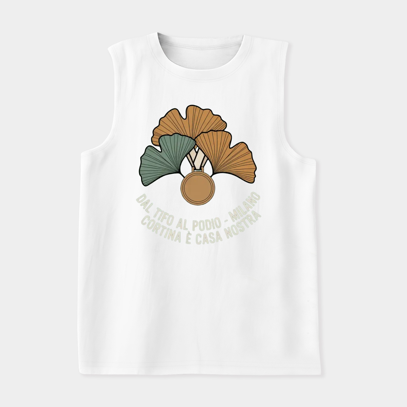 Gingko Bronze Podium Spirit Women's Soft Tank Top