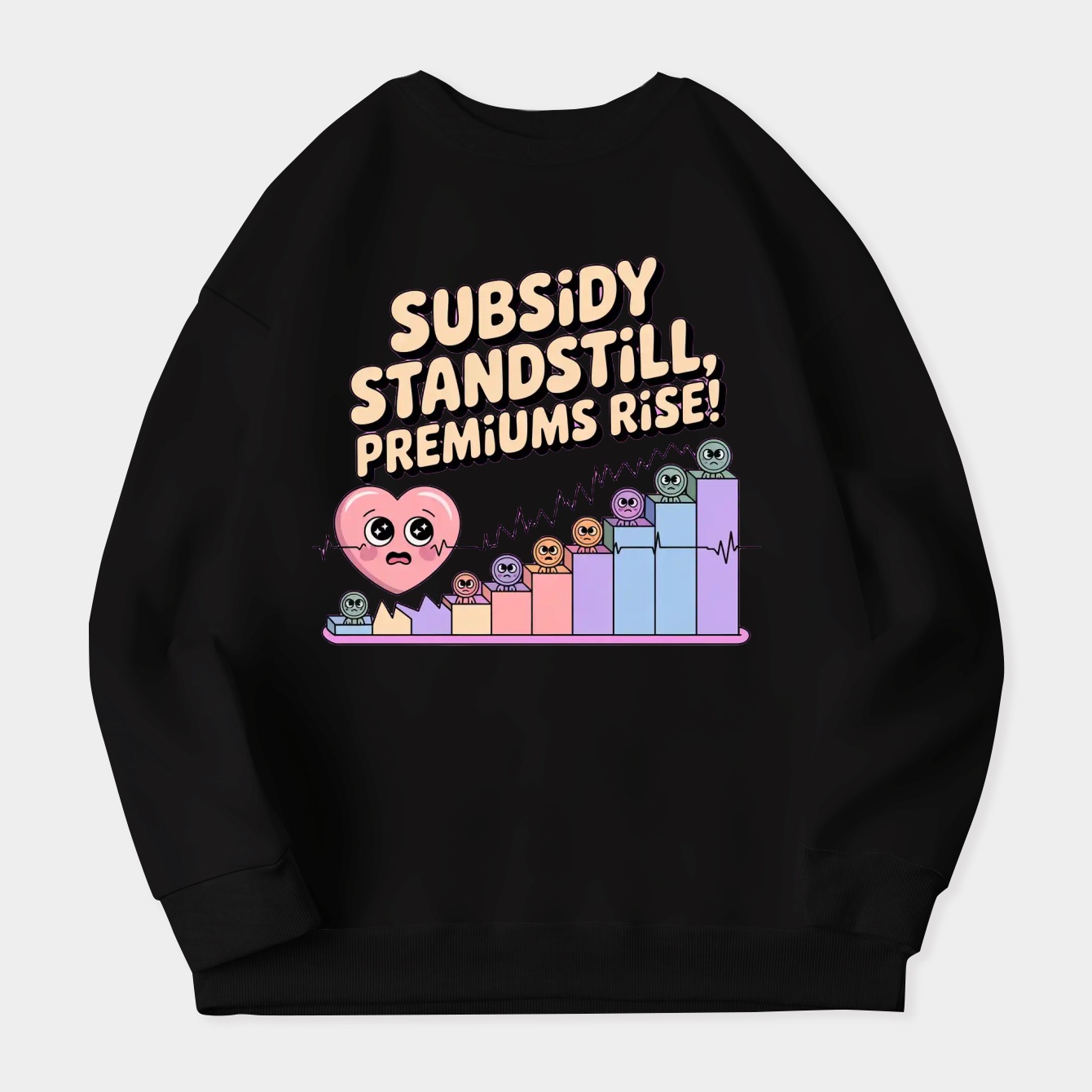 Subsidy Standstill, Premiums Rise Women's Crewneck Sweatshirt