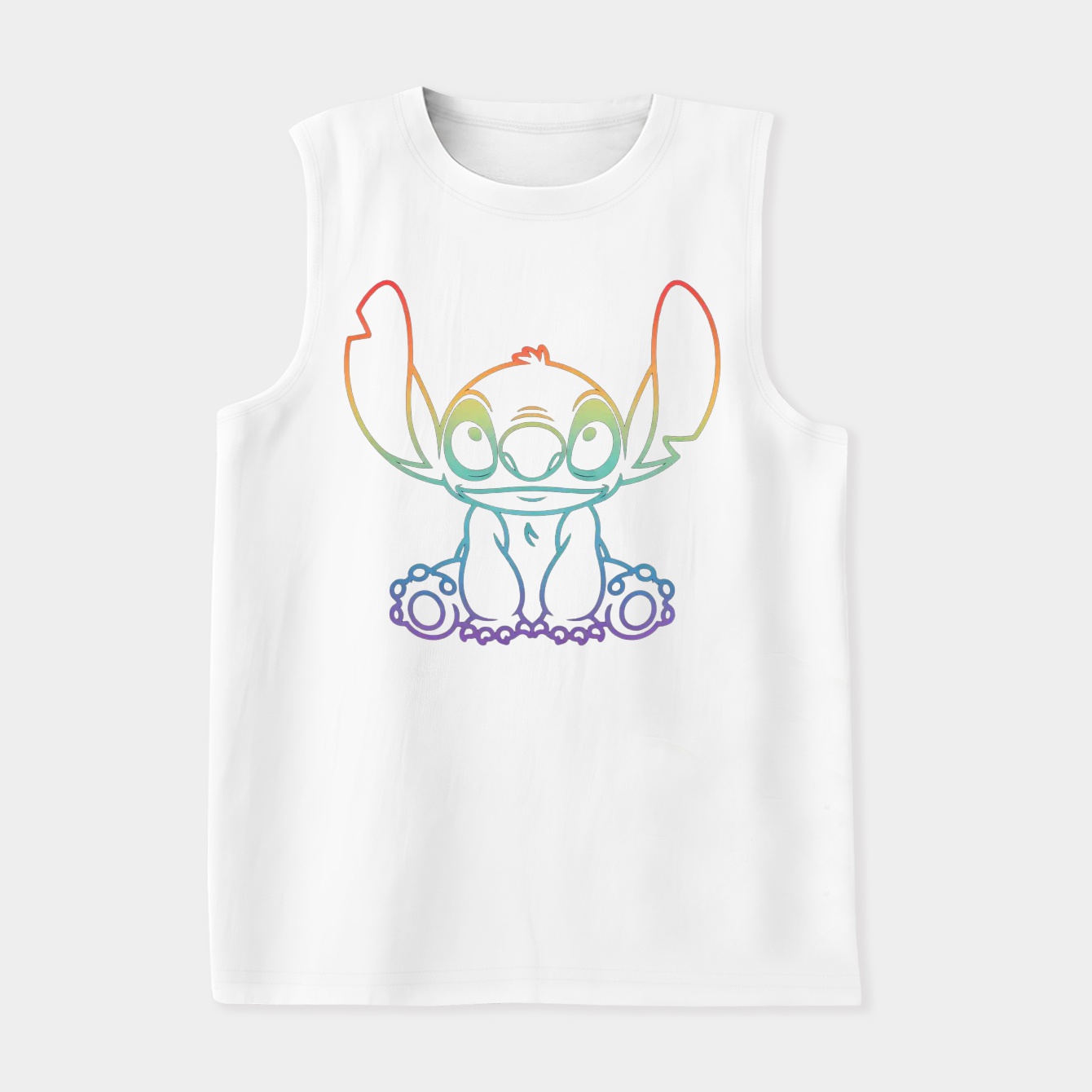 Stitch Rainbow Pride Stitch Women's Soft Tank Top