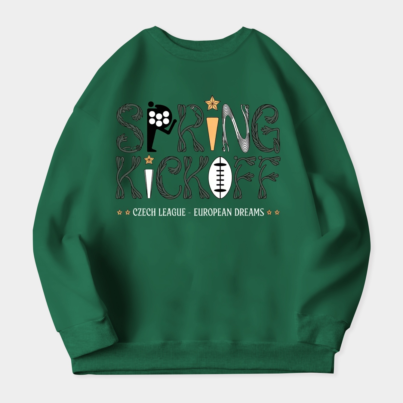 Spring Kickoff: Czech European Dreams Women's Crewneck Sweatshirt