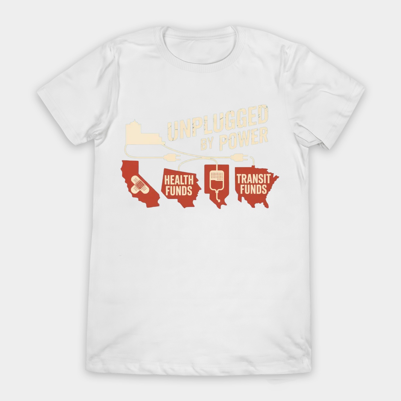 Unplugged States, Withheld Funds Women's T-Shirt