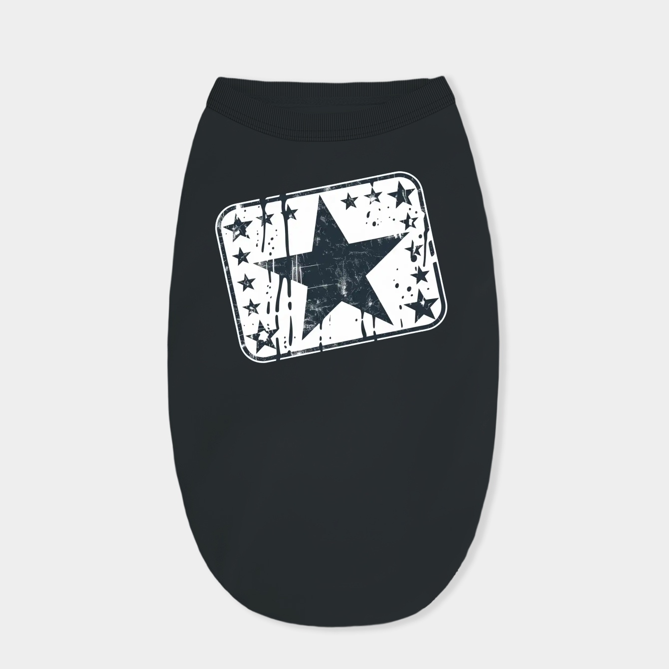 Olive Green Washed Punk Patches Girls Work Dog Shirt
