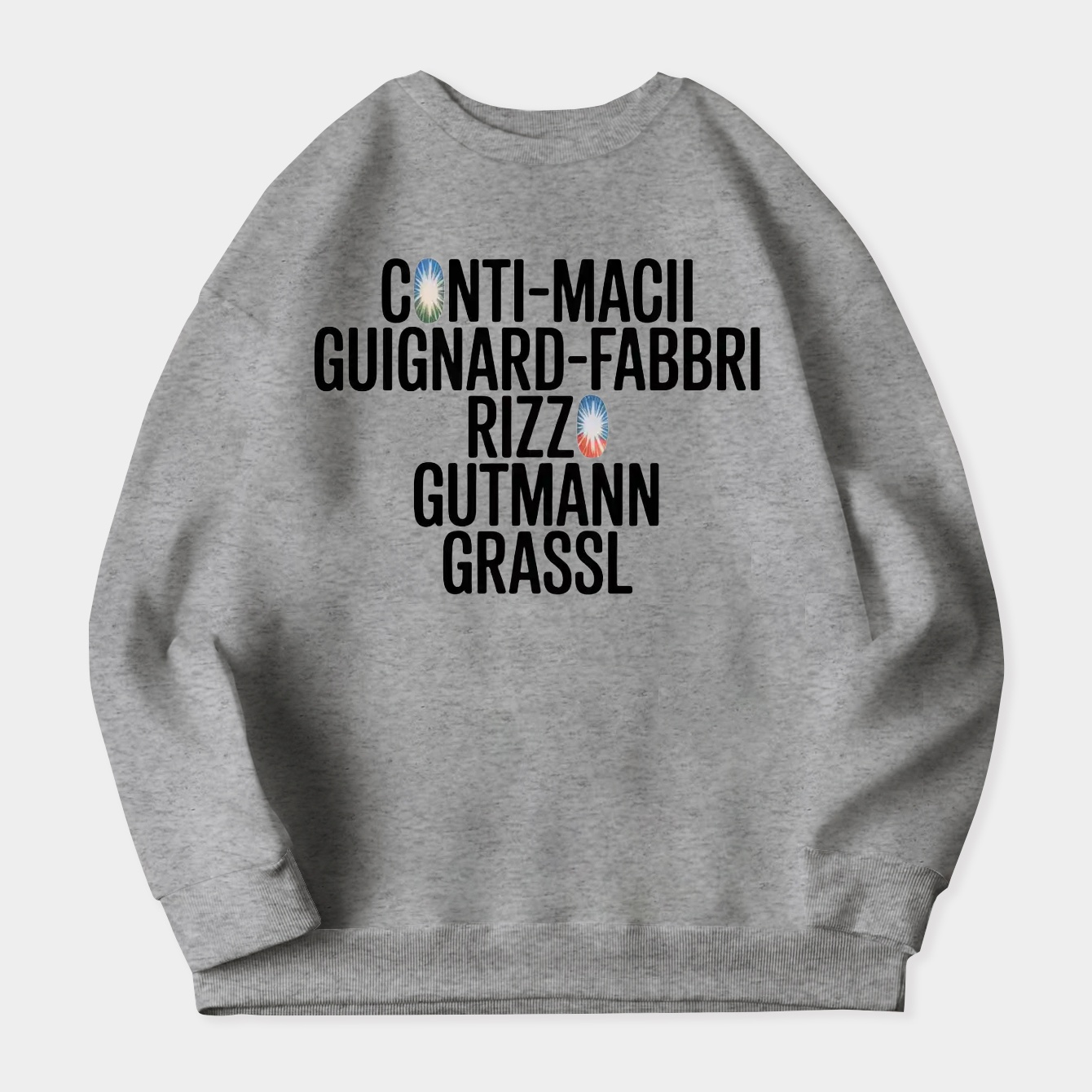 Figure Skating Champions Snowflake Typography Women's Crewneck Sweatshirt