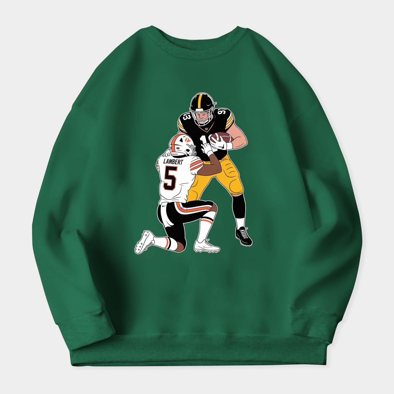 Antonio Brown Football Action Women's Crewneck Sweatshirt