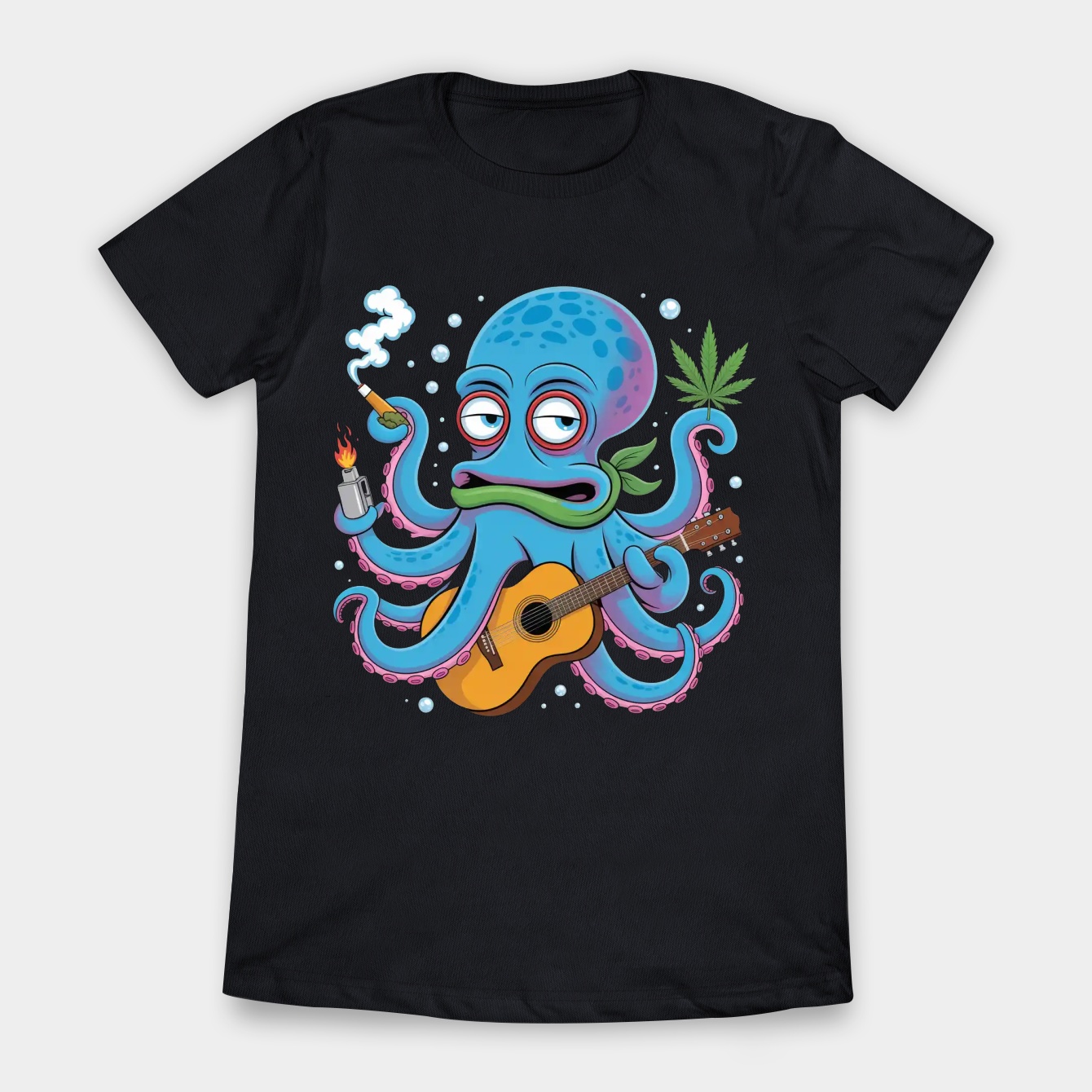 Octopus Smoking Weed Women's T-Shirt