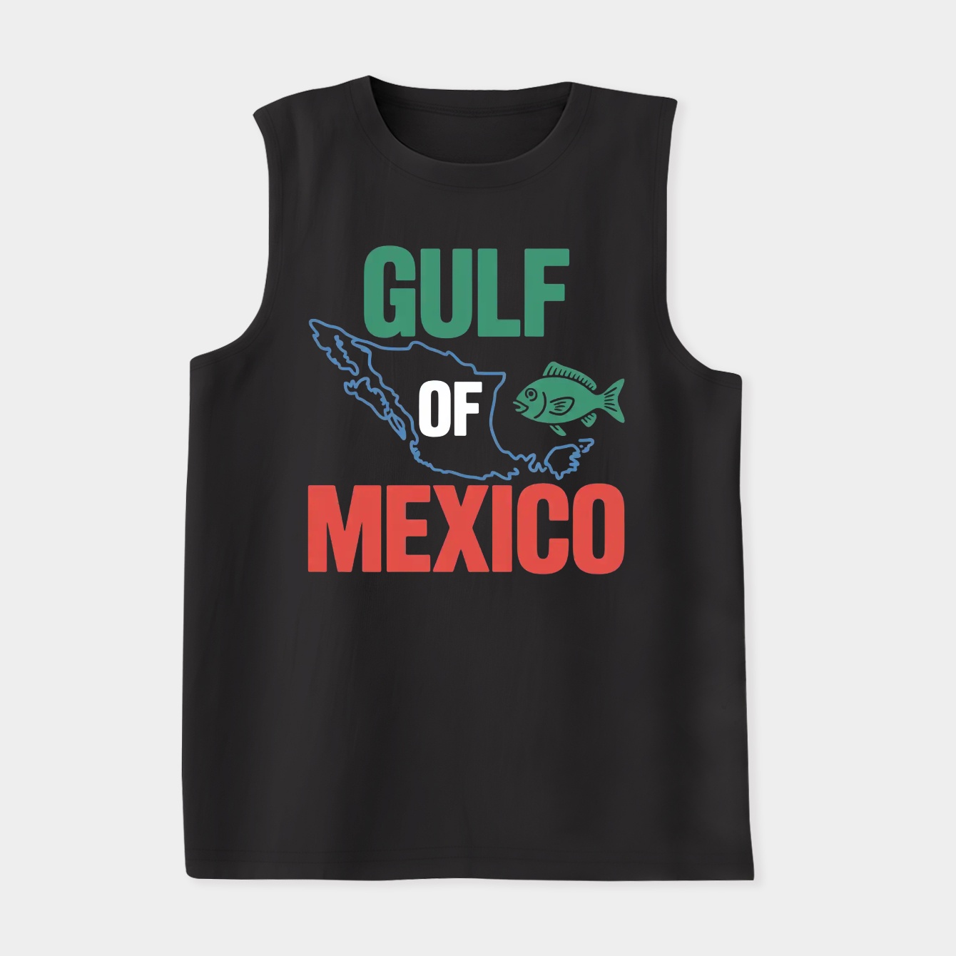 Gulf of Mexico Map Art – Bold Coastal Vibes for Travelers & Dreamers Women's Soft Tank Top