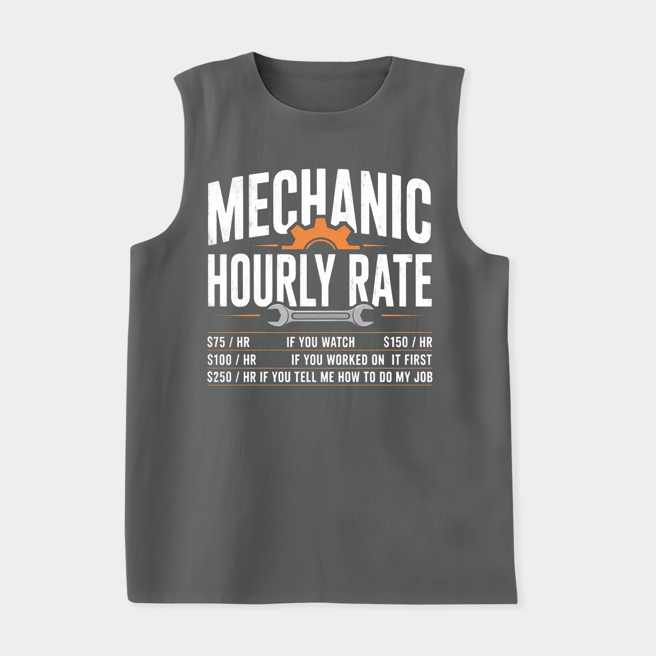 Funny Mechanic Hourly Labor Rates Women's Soft Tank Top