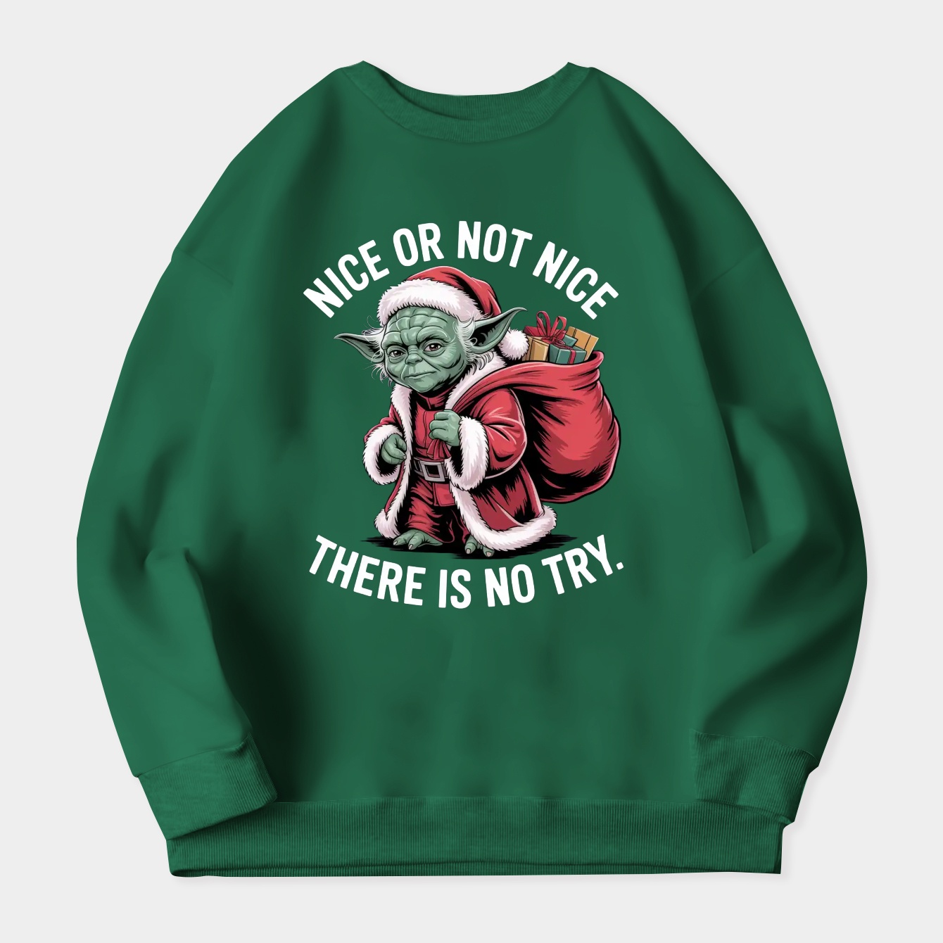Star Wars Nice Or Not Nice Holiday Women's Crewneck Sweatshirt