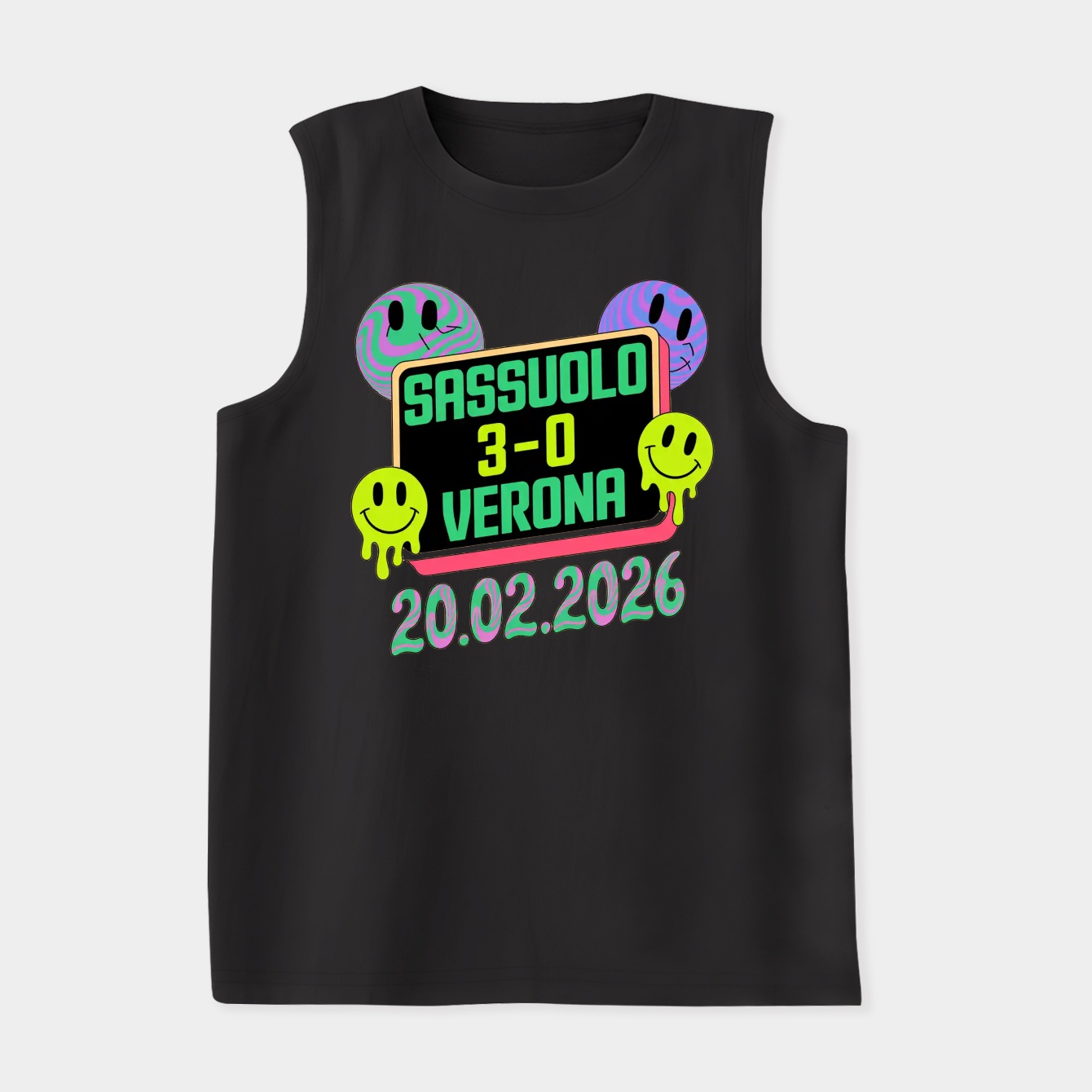 Sassuolo 3–0 Verona Neon Trip Women's Soft Tank Top