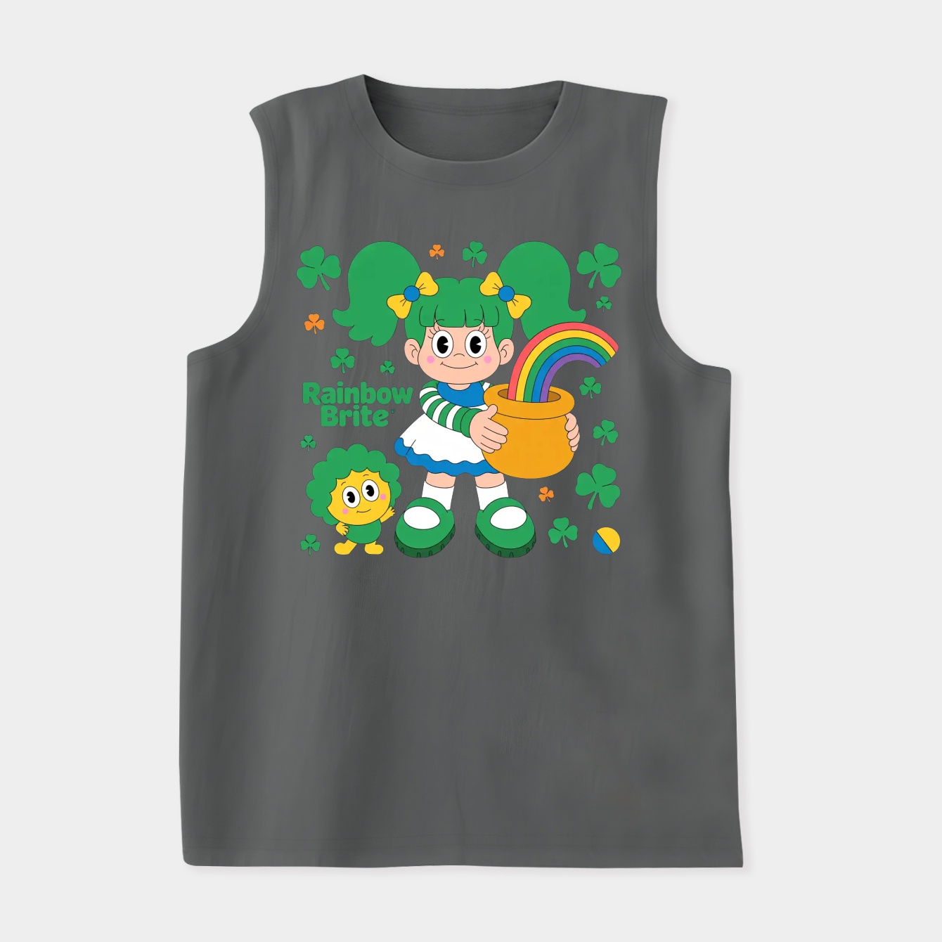 Rainbow Brite Pattys Day Women's Soft Tank Top