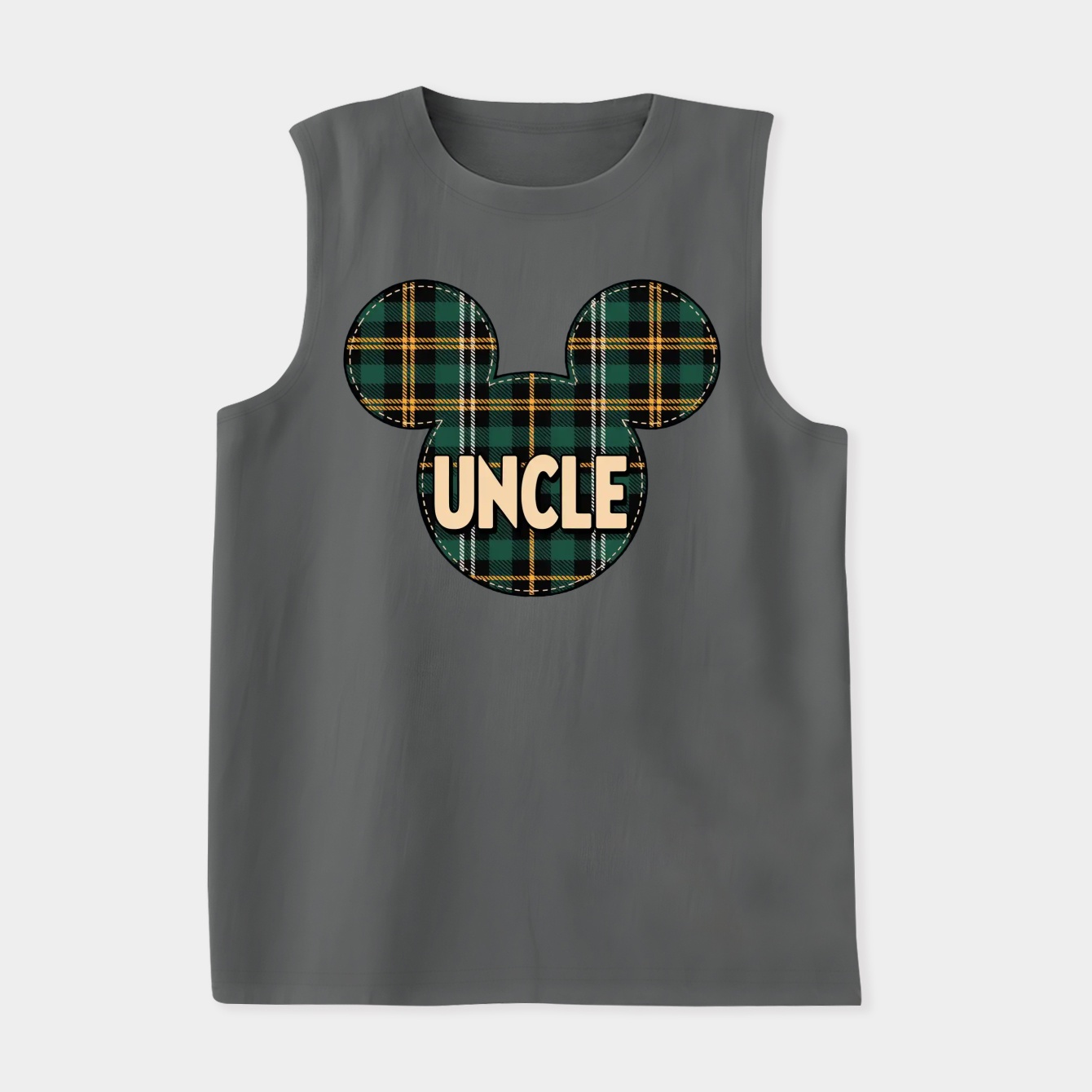Mickey Mouse Uncle Holiday Patch Women's Soft Tank Top