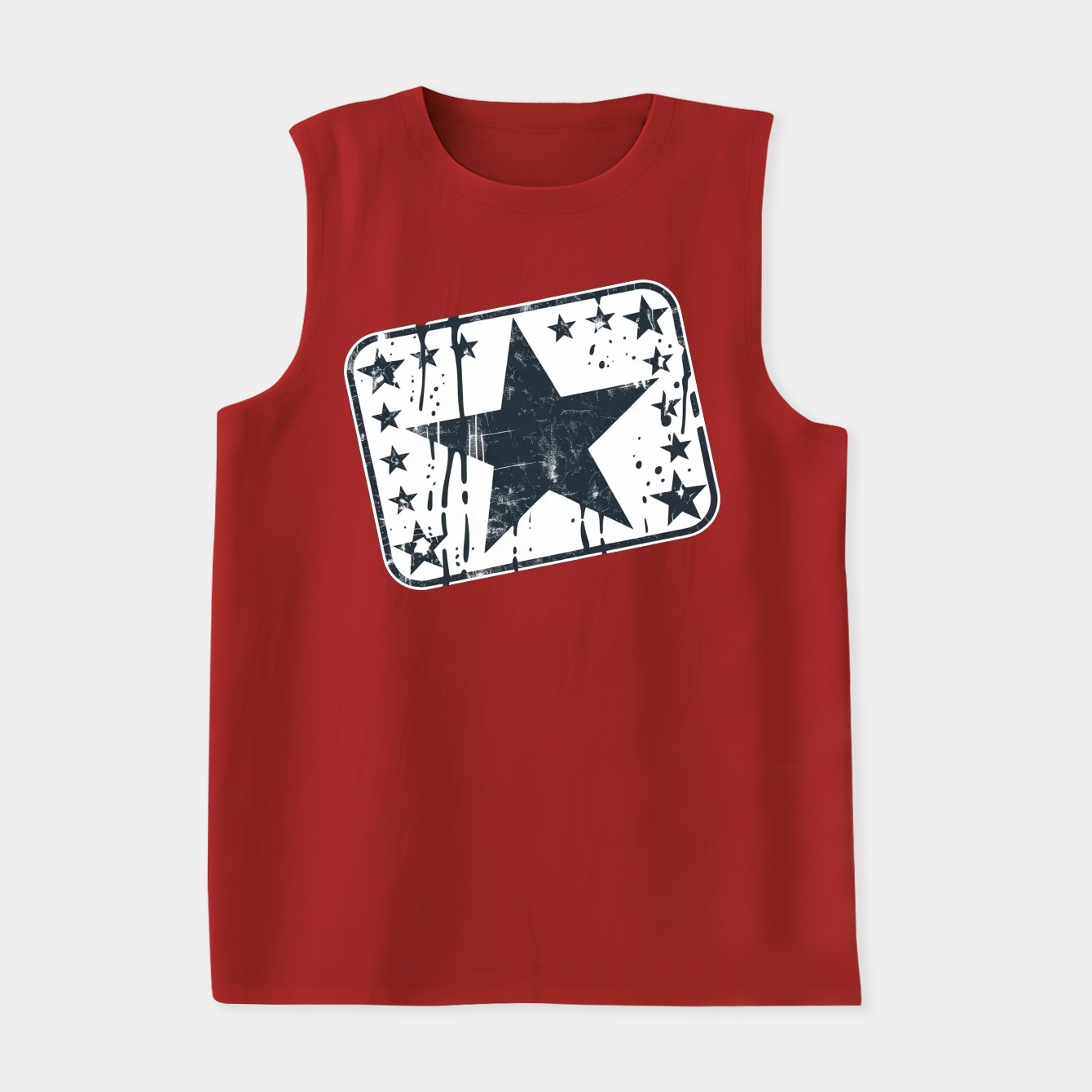 Olive Green Washed Punk Patches Girls Work Women's Soft Tank Top