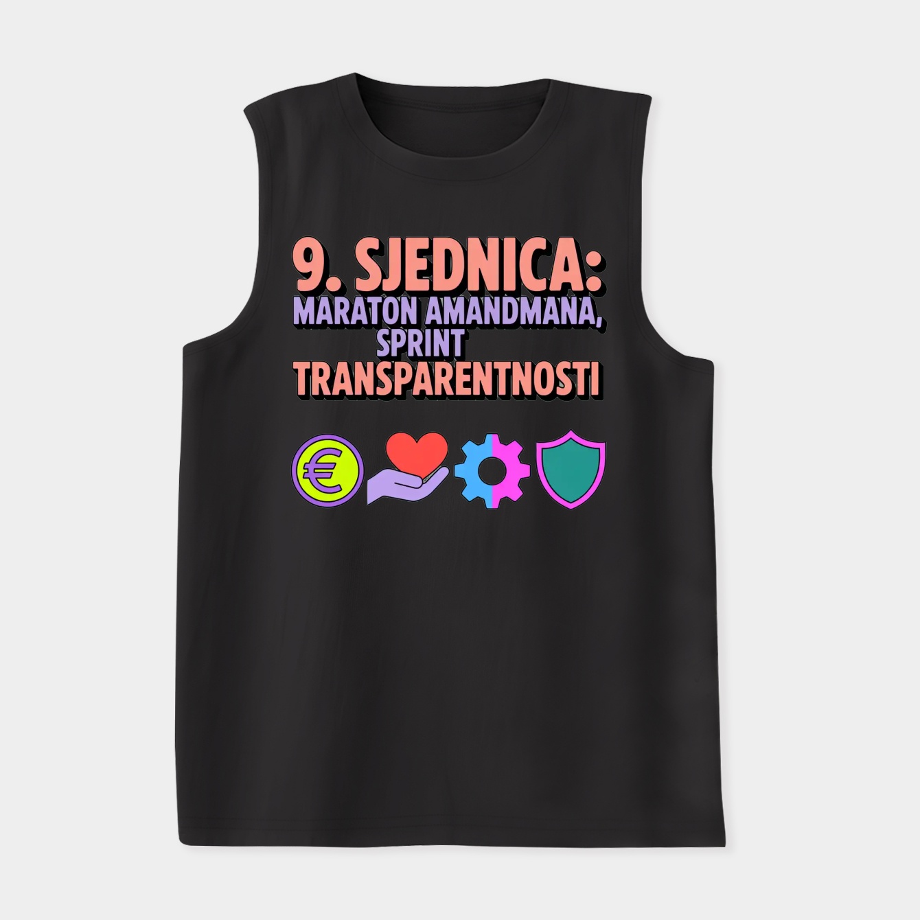 Vaporwave Marathon of Transparency Women's Soft Tank Top